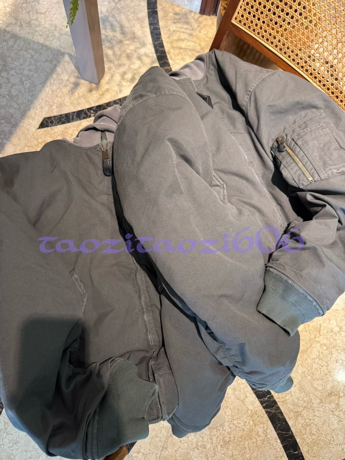 Balenciaga Balenciaga 26 Green Hooded Flight Jacket Size US M / EU 48-50 / 2 - 2 Thumbnail
