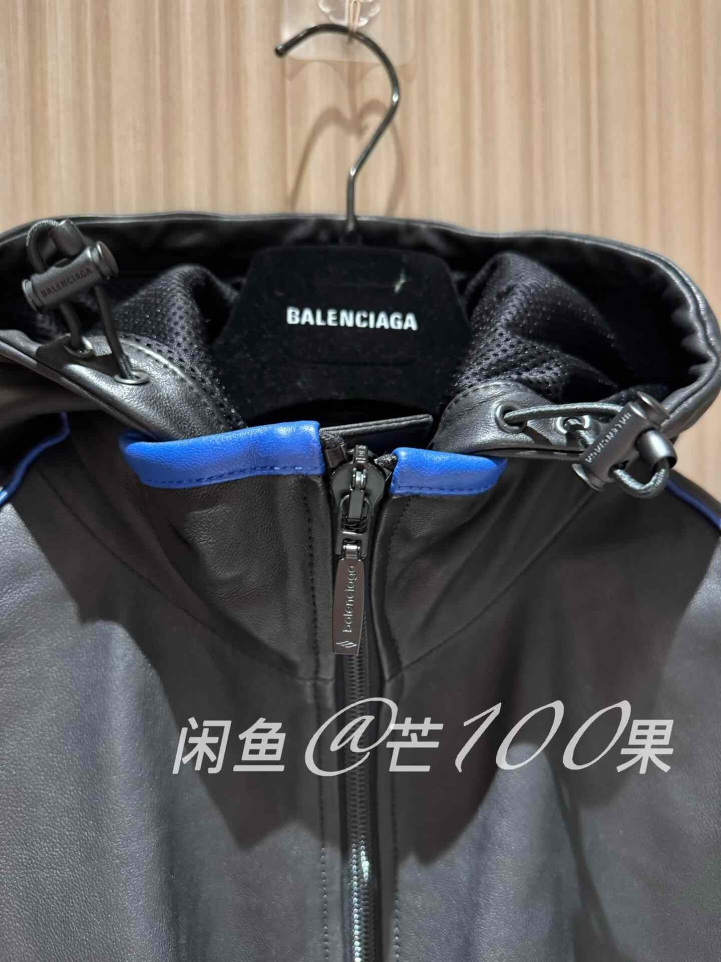 Balenciaga Balenciaga 23 3B Hooded Zip Leather Jacket Size US M / EU 48-50 / 2 - 2 Thumbnail