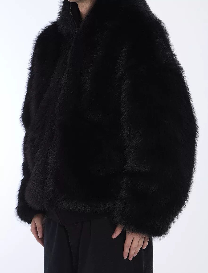 Balenciaga Balenciaga 24 Black Fur Zip Hooded Coat Size S / US 4 / IT 40 - 5 Thumbnail
