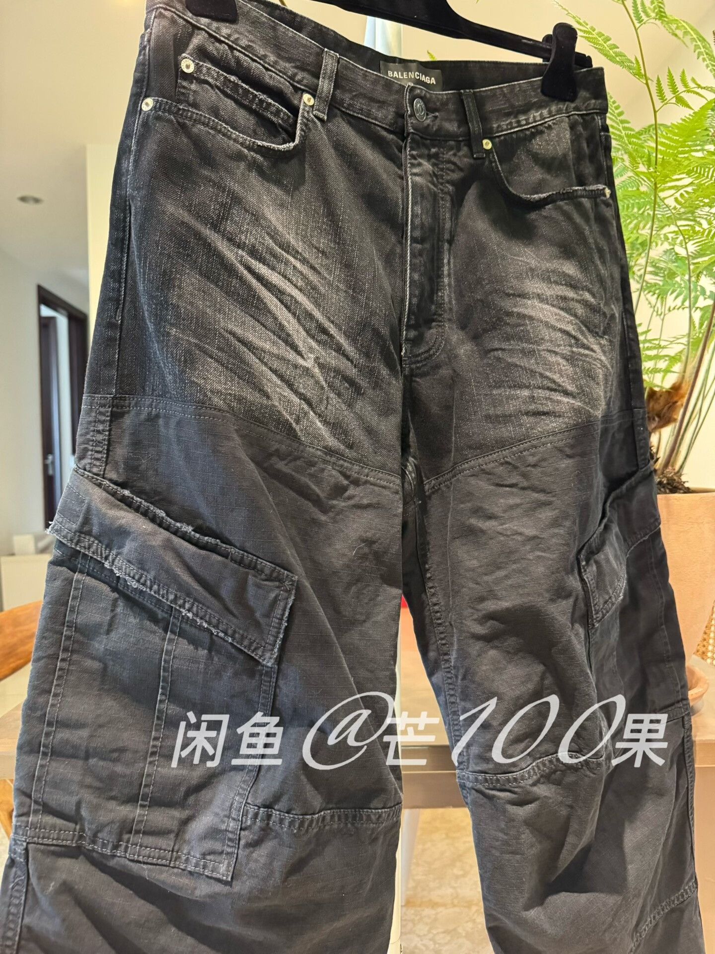 Balenciaga Balenciaga 26 Denim Patchwork Cargo Pants Size US 29 - 5 Thumbnail