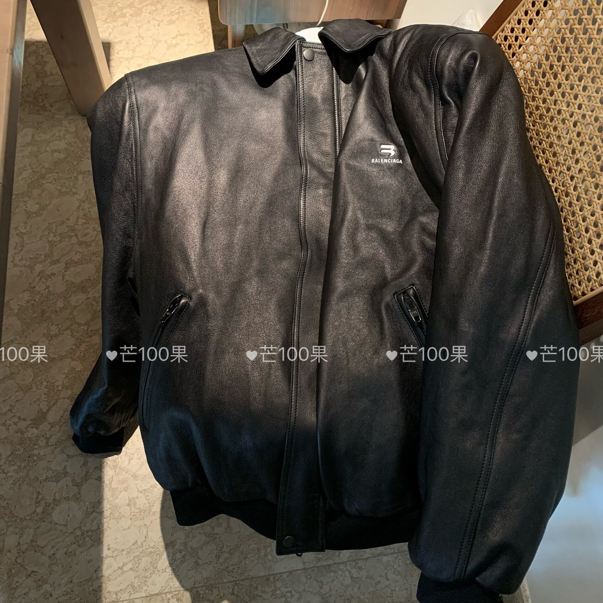Balenciaga Balenciaga sportyB padded shoulder leather jacket Size US S / EU 44-46 / 1 - 5 Thumbnail