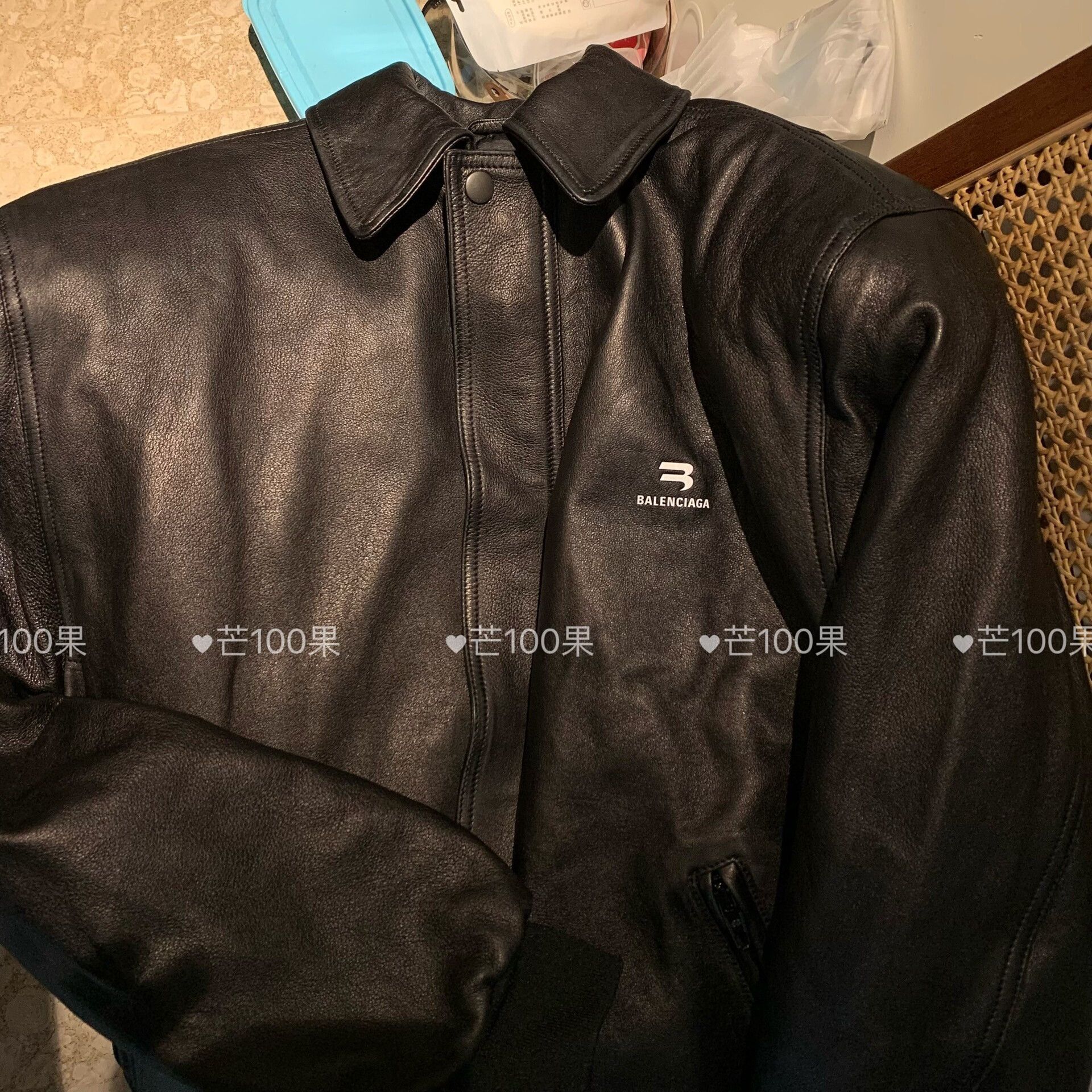 Balenciaga Balenciaga sportyB padded shoulder leather jacket Size US S / EU 44-46 / 1 - 2 Thumbnail