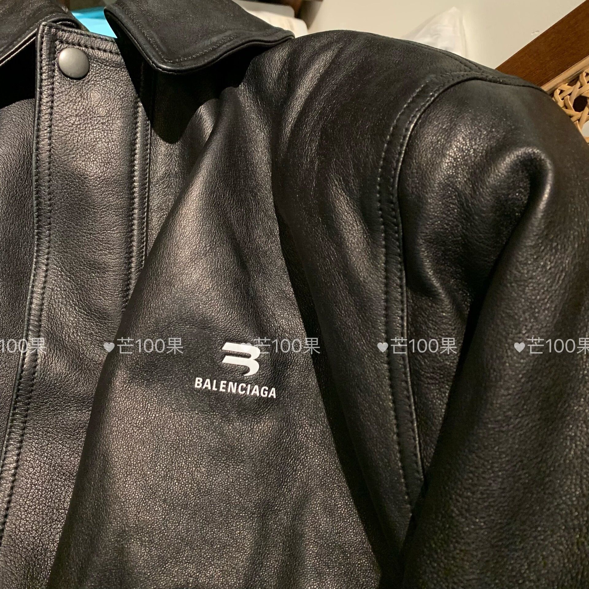 Balenciaga Balenciaga sportyB padded shoulder leather jacket Size US S / EU 44-46 / 1 - 3 Thumbnail