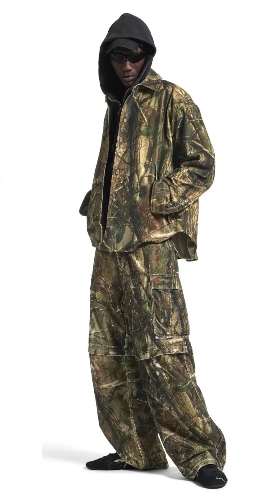 Balenciaga Balenciaga 25 Tie-Dye Graffiti Camo Hooded Jacket Size US M / EU 48-50 / 2 - 6 Thumbnail