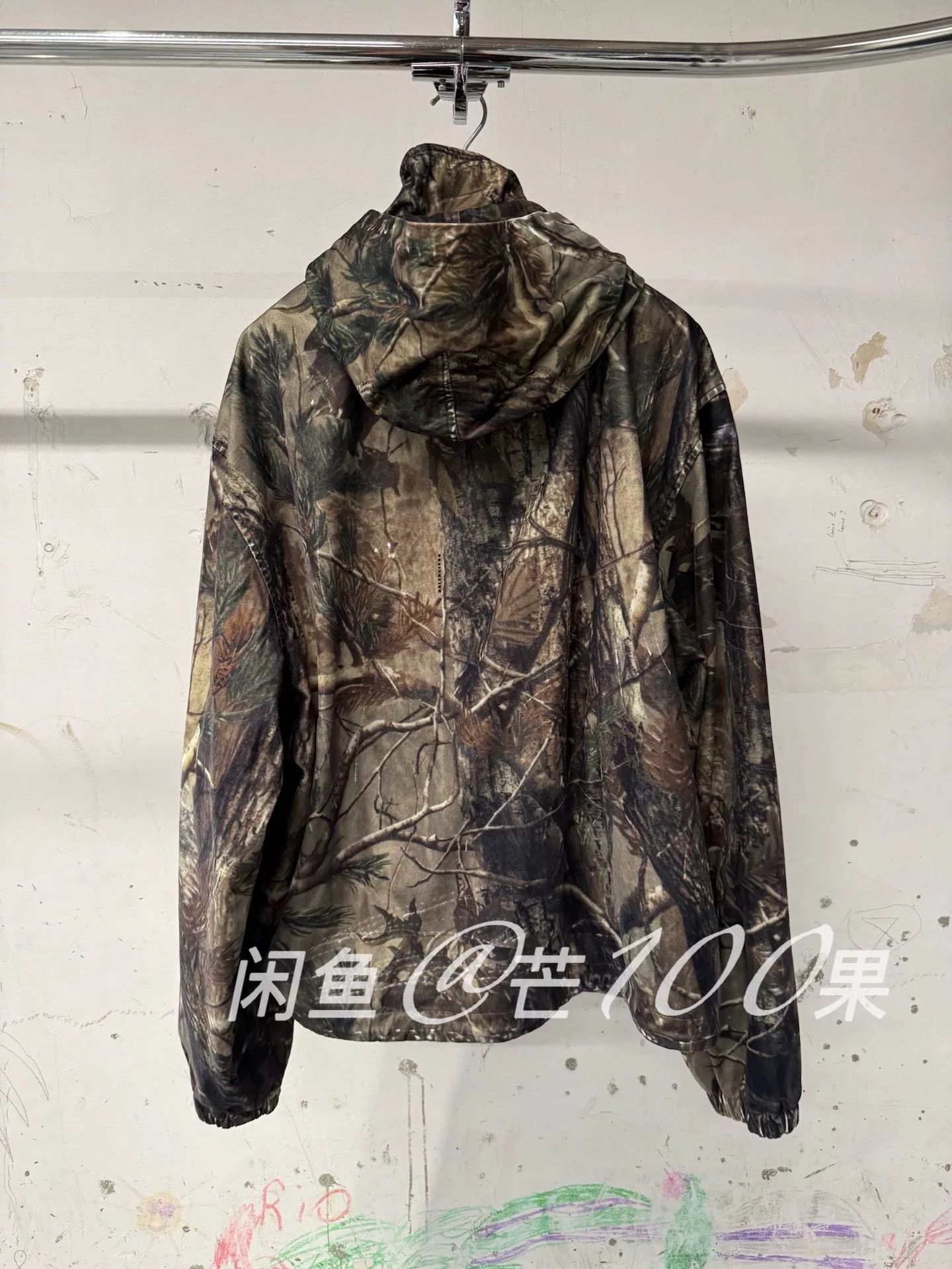Balenciaga Balenciaga 25 Tie-Dye Graffiti Camo Hooded Jacket Size US M / EU 48-50 / 2 - 5 Thumbnail