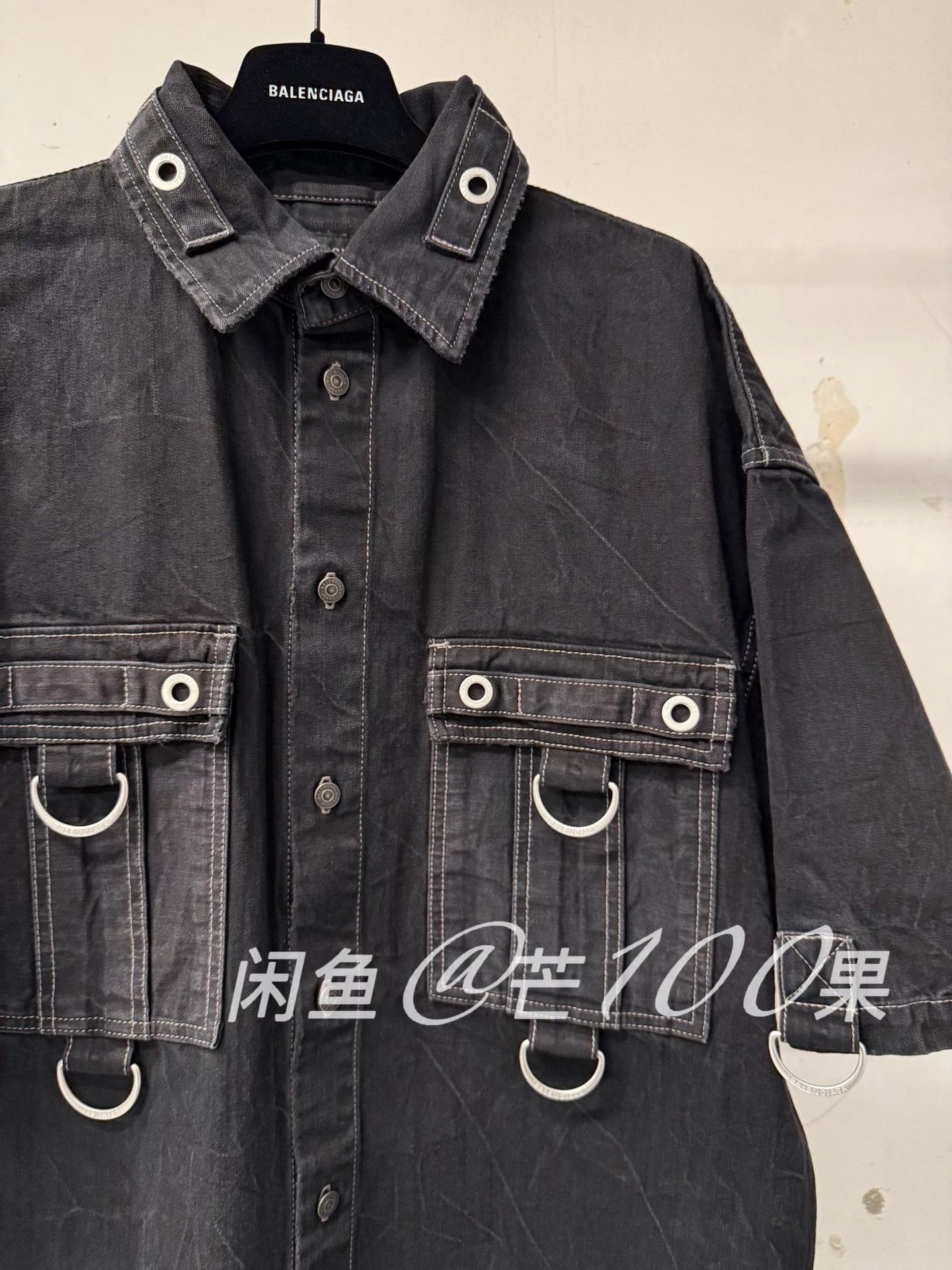 Balenciaga Balenciaga 26 D-Ring Short-Sleeve Utility Shirt Size US M / EU 48-50 / 2 - 3 Thumbnail
