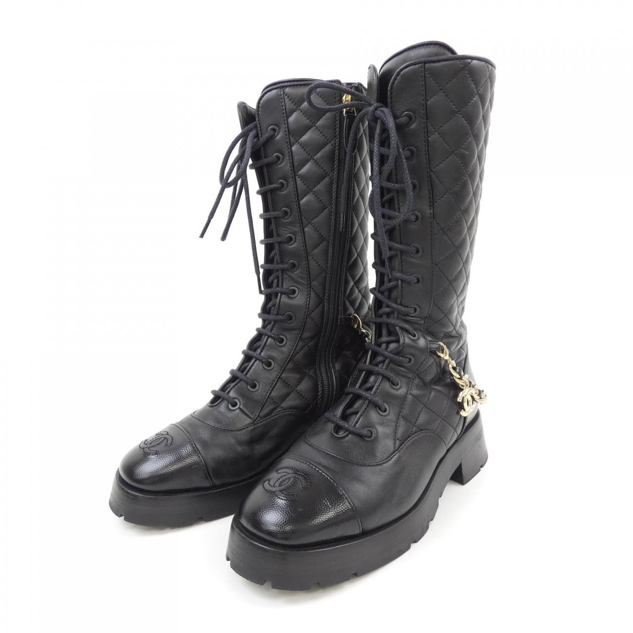 Chanel Chanel Chanel G39394 Boots Leather Shoes G39394 DUTY FREE for USA Size ONE SIZE - 3 Thumbnail