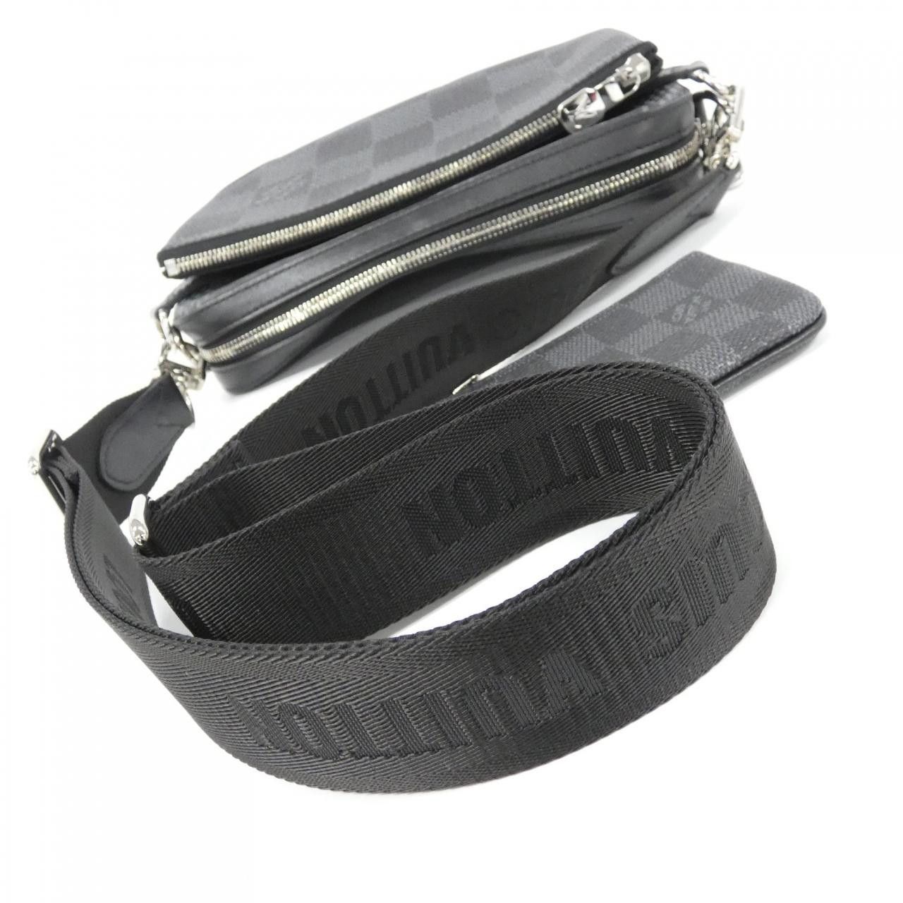 Louis Vuitton Louis Vuitton Louis Vuitton Trio Messenger Damier Graphite 3D Shoulder Bag Textile Shoulder Bag N50017 DUTY FREE for USA Size ONE SIZE - 7 Thumbnail