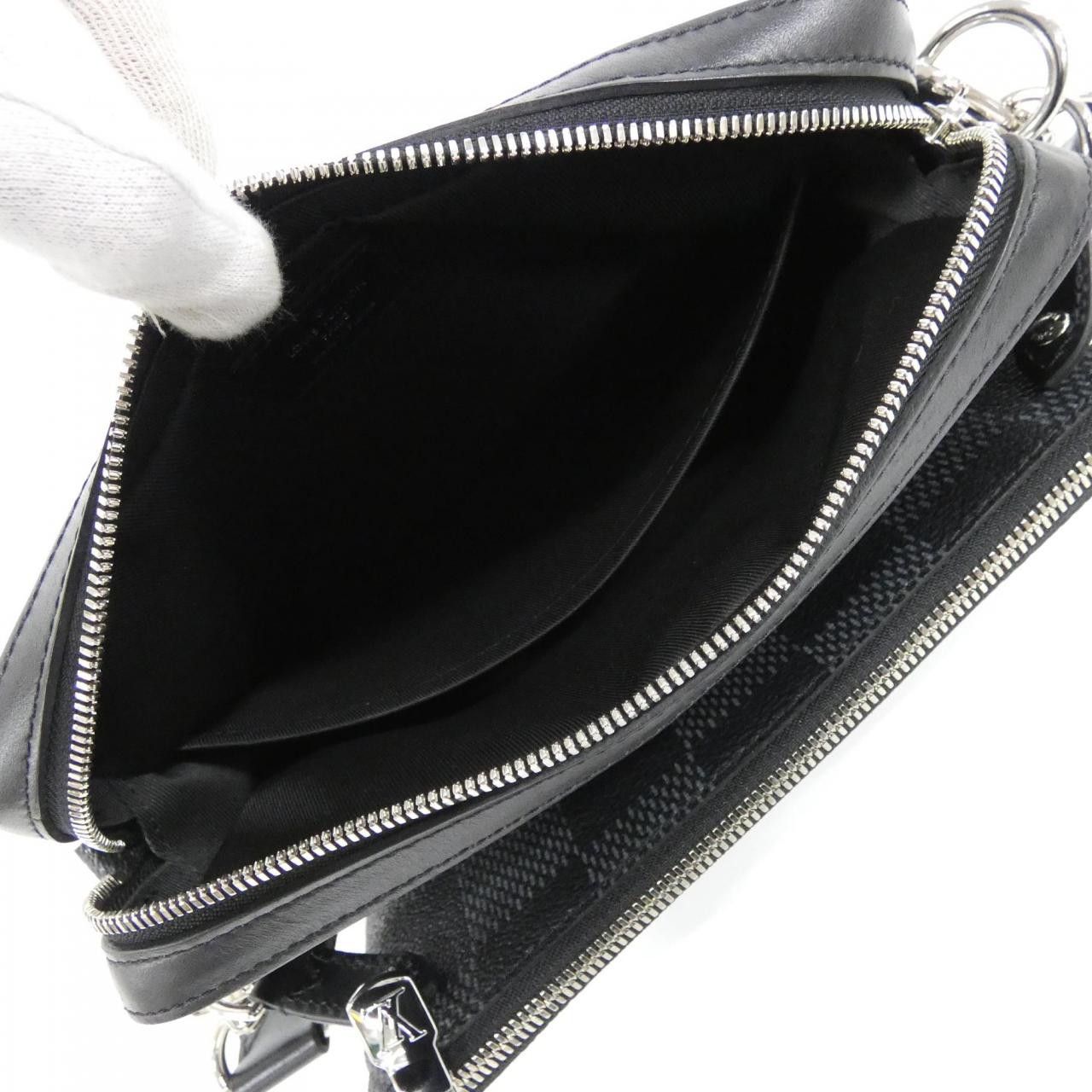 Louis Vuitton Louis Vuitton Louis Vuitton Trio Messenger Damier Graphite 3D Shoulder Bag Textile Shoulder Bag N50017 DUTY FREE for USA Size ONE SIZE - 8 Thumbnail