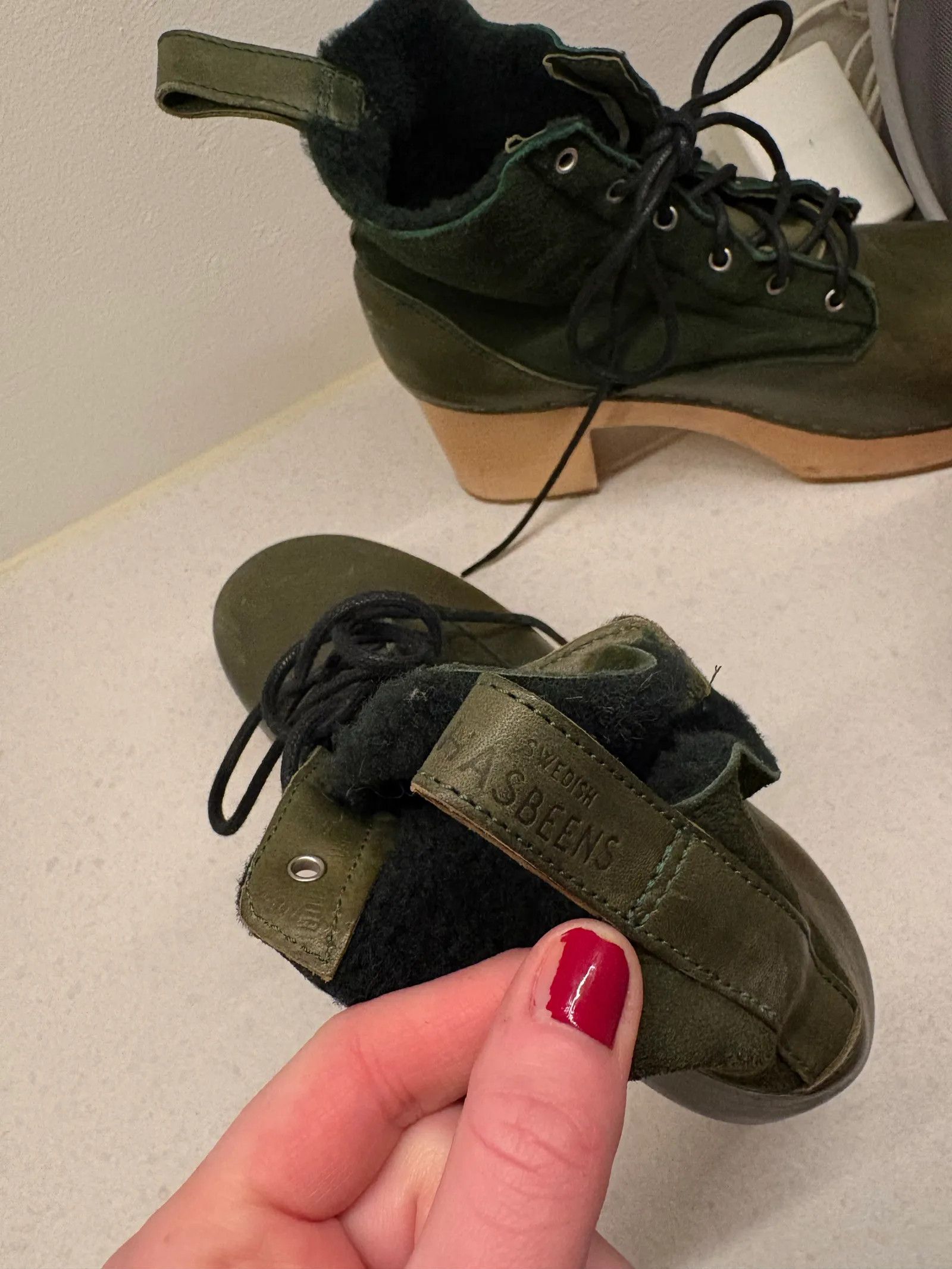 Swedish Hasbeens Swedish Hasbeens Hippe Lace Up Heels Size US 9 / IT 39 - 3 Thumbnail
