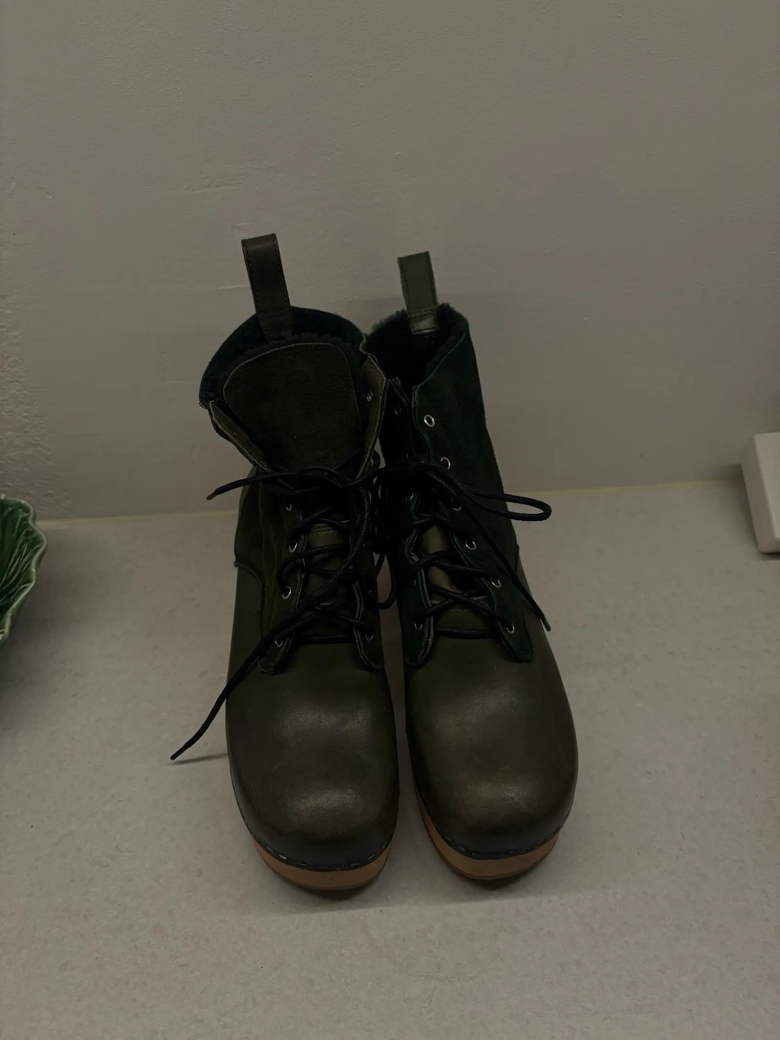 Swedish Hasbeens Swedish Hasbeens Hippe Lace Up Heels Size US 9 / IT 39 - 4 Thumbnail