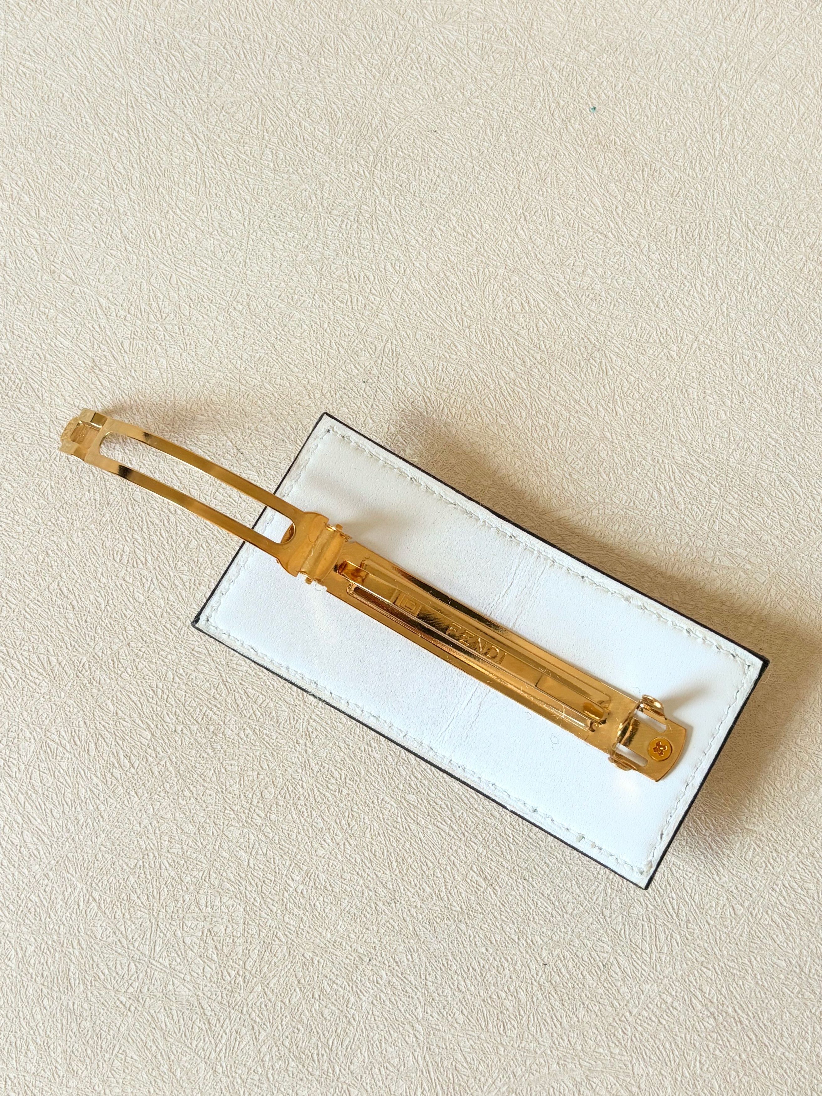 Fendi Barrette cuir Size ONE SIZE - 5 Thumbnail