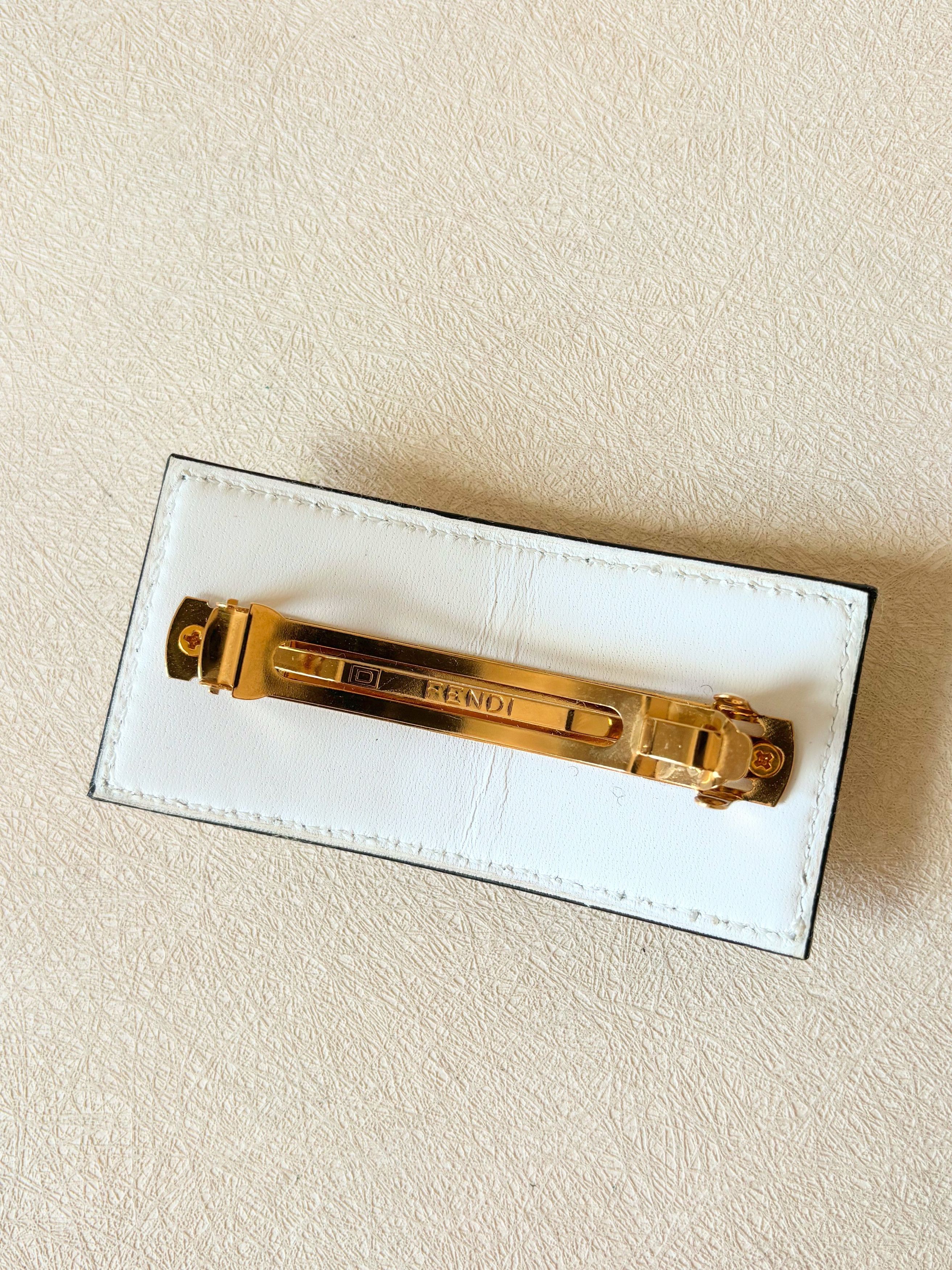 Fendi Barrette cuir Size ONE SIZE - 3 Thumbnail