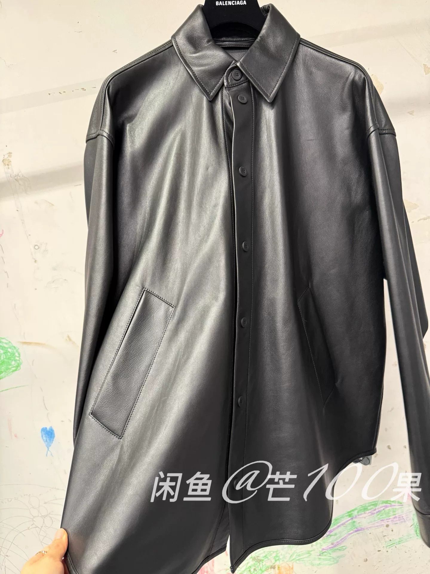 Balenciaga Balenciaga 25 Soft Lambskin Oversized Shirt Size US M / EU 48-50 / 2 - 2 Thumbnail