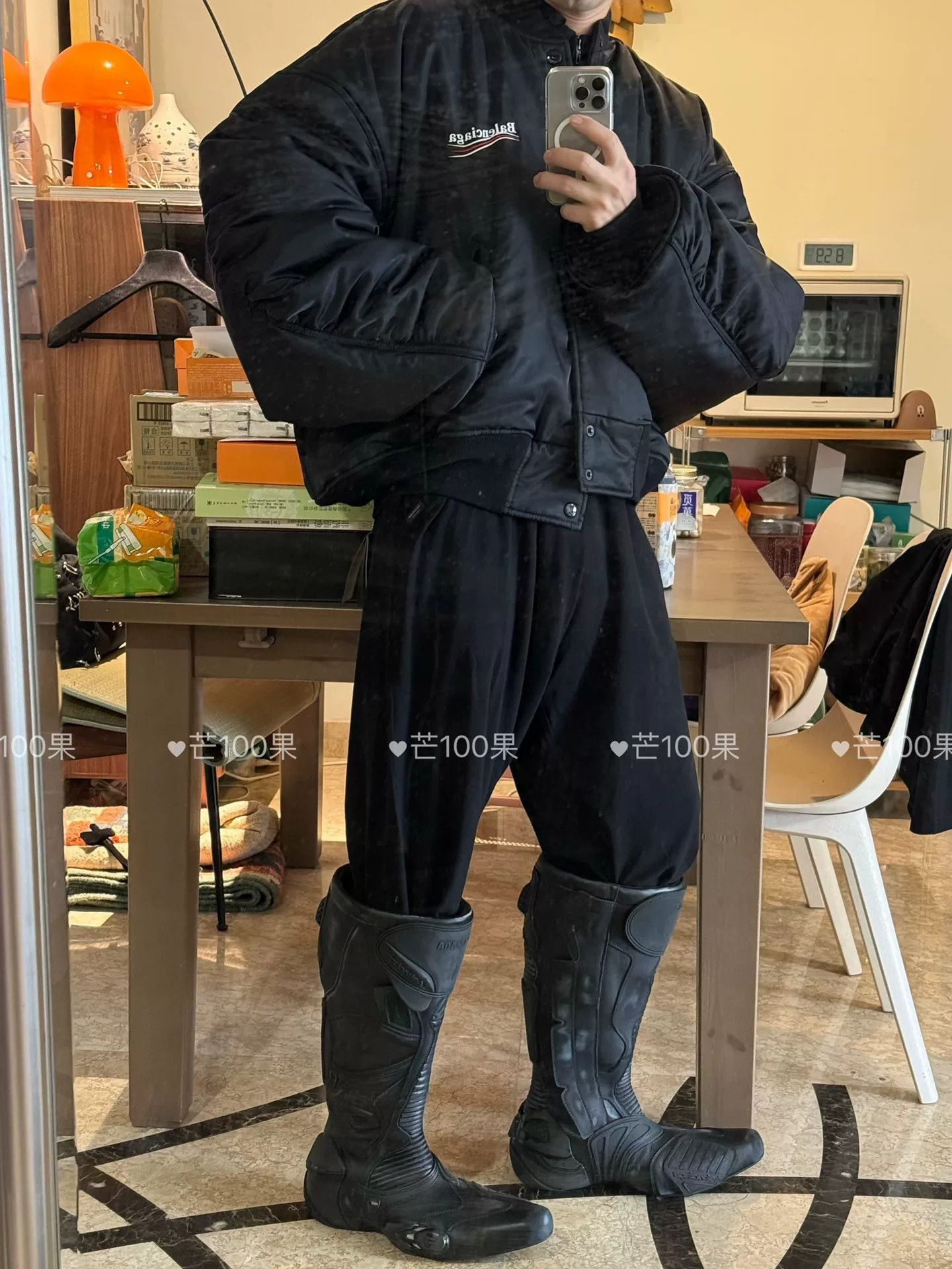 Balenciaga Balenciaga FW23 Oversized Embroidered Bomber Size US XS / EU 42 / 0 - 6 Thumbnail