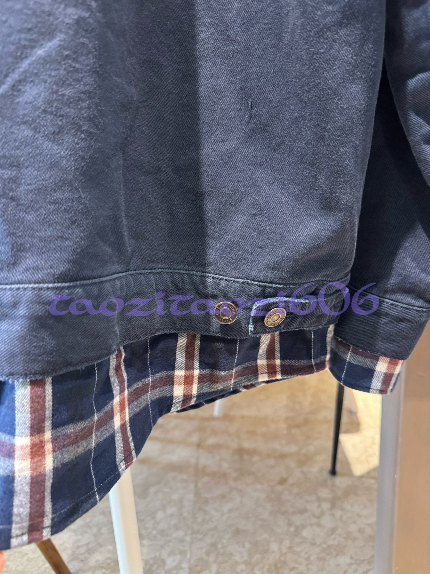 Balenciaga Balenciaga Two-Piece Plaid Shirt Denim Jacket Size US M / EU 48-50 / 2 - 8 Thumbnail
