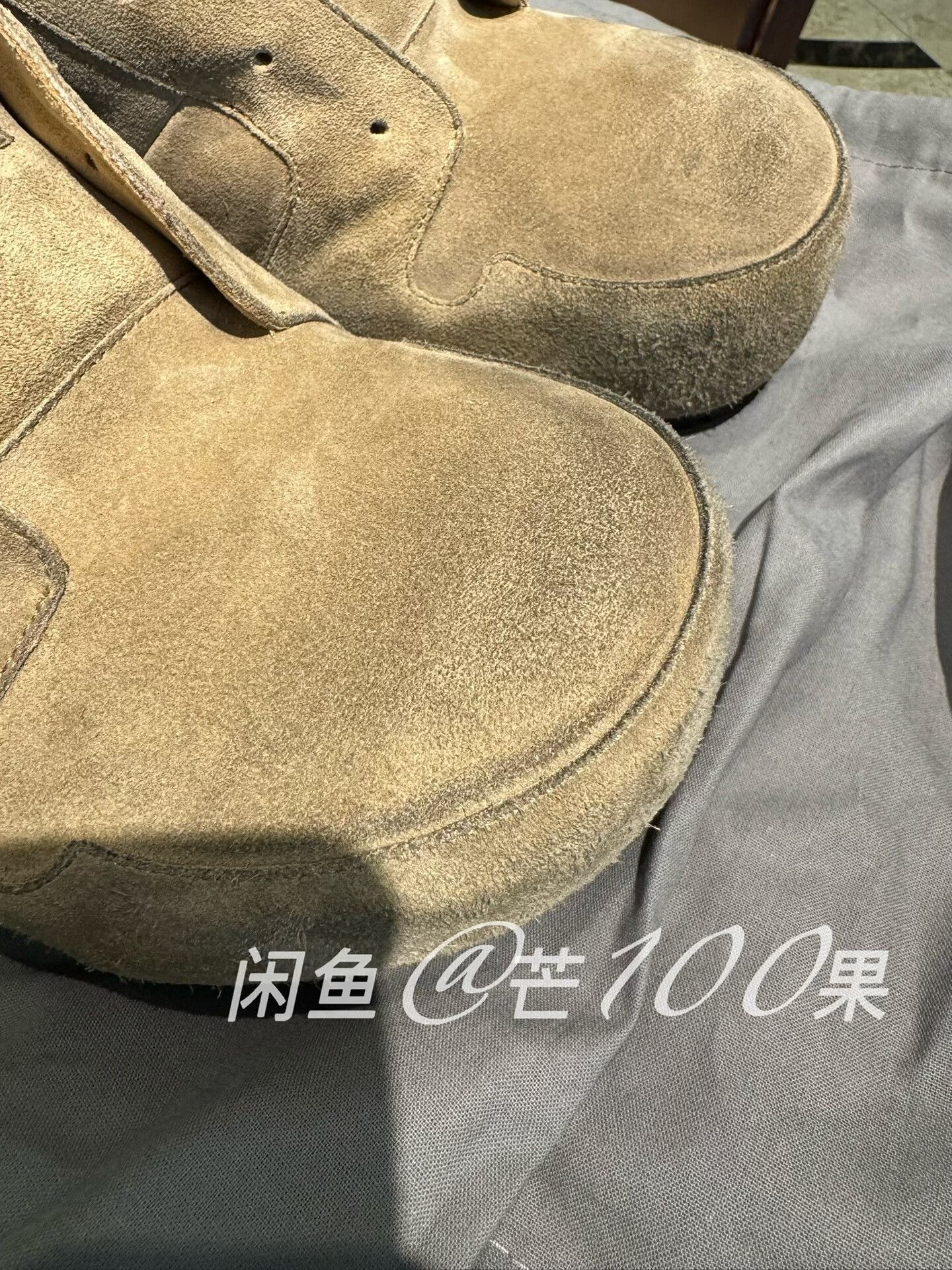 Balenciaga Balenciaga 26 Dumbo Khaki Distressed Suede Mules Size US 10 / EU 43 - 4 Thumbnail