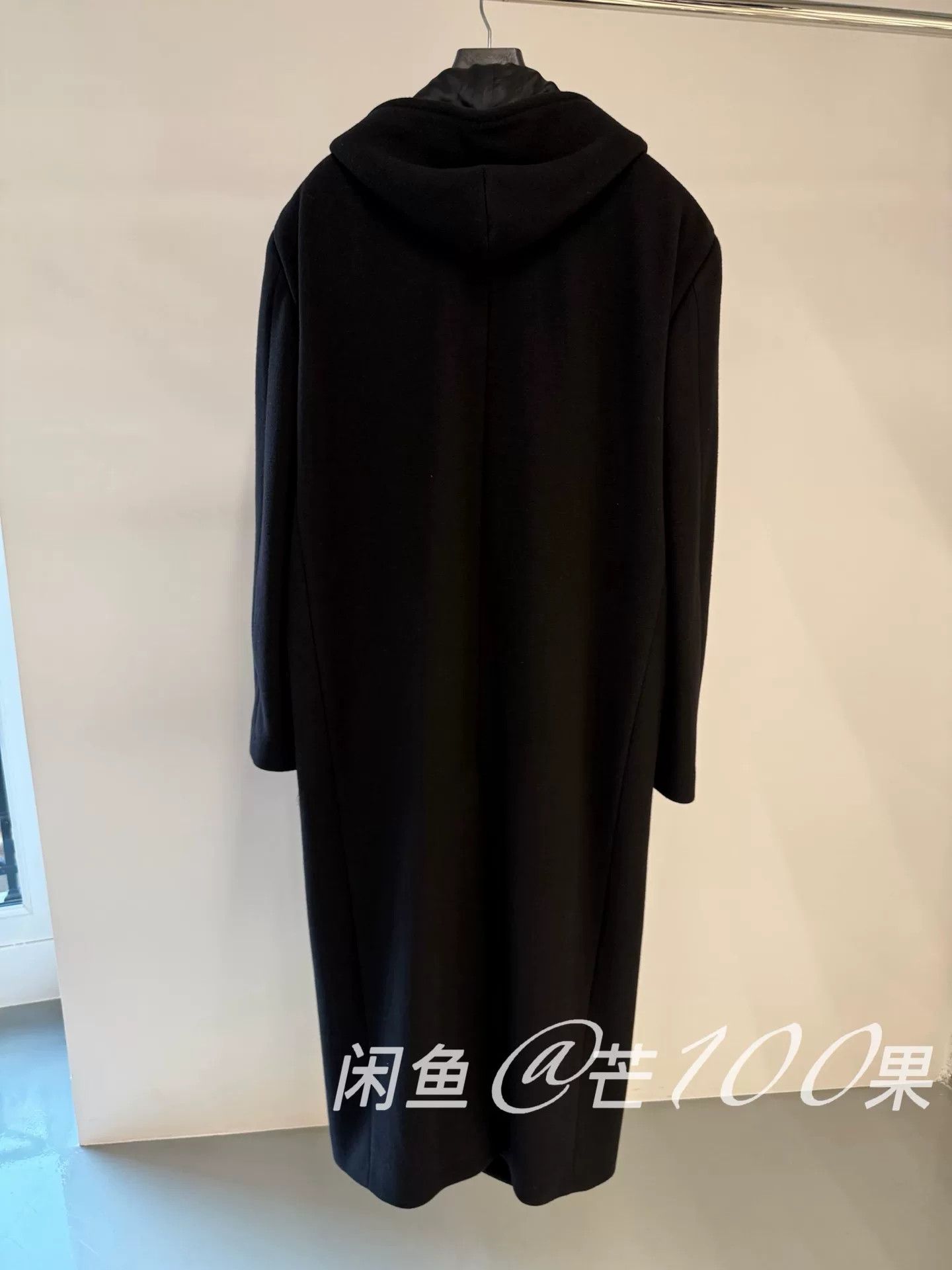 Balenciaga Balenciaga 25 Black Hooded Cashmere Long Coat Size US M / EU 48-50 / 2 - 4 Thumbnail