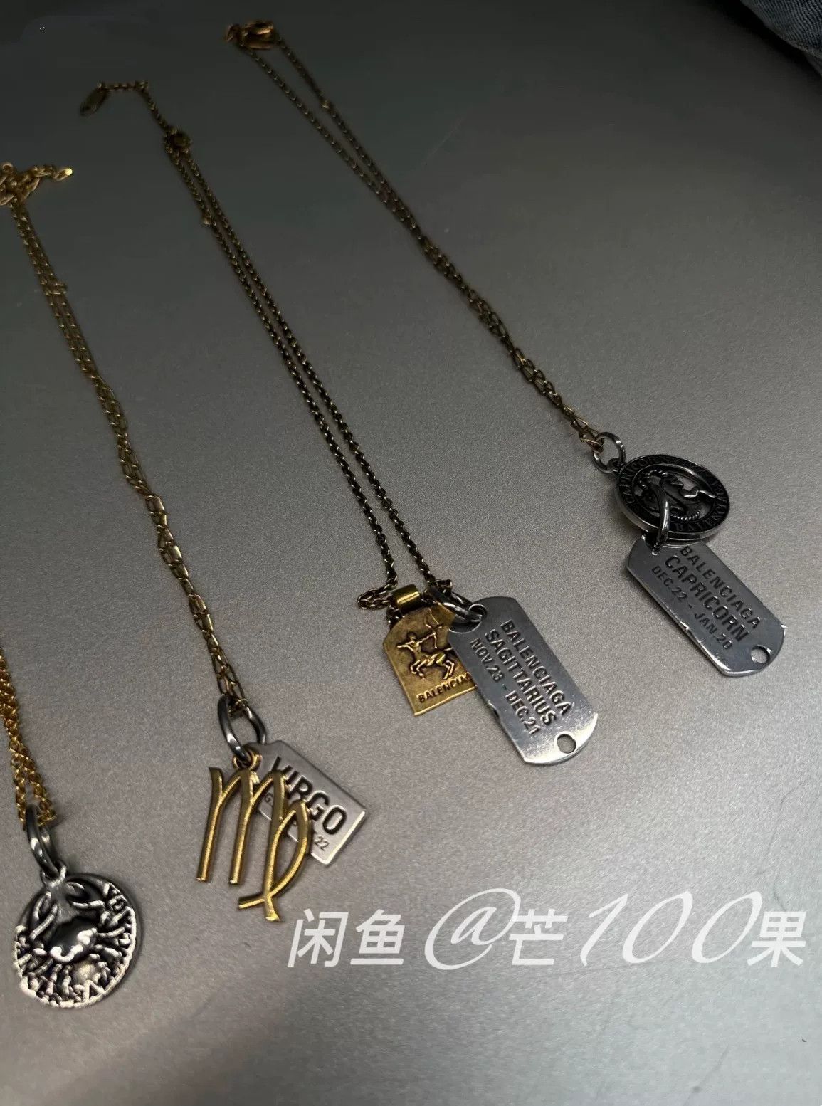 Balenciaga Balenciaga Capricorn Zodiac Necklace Size ONE SIZE - 2 Thumbnail