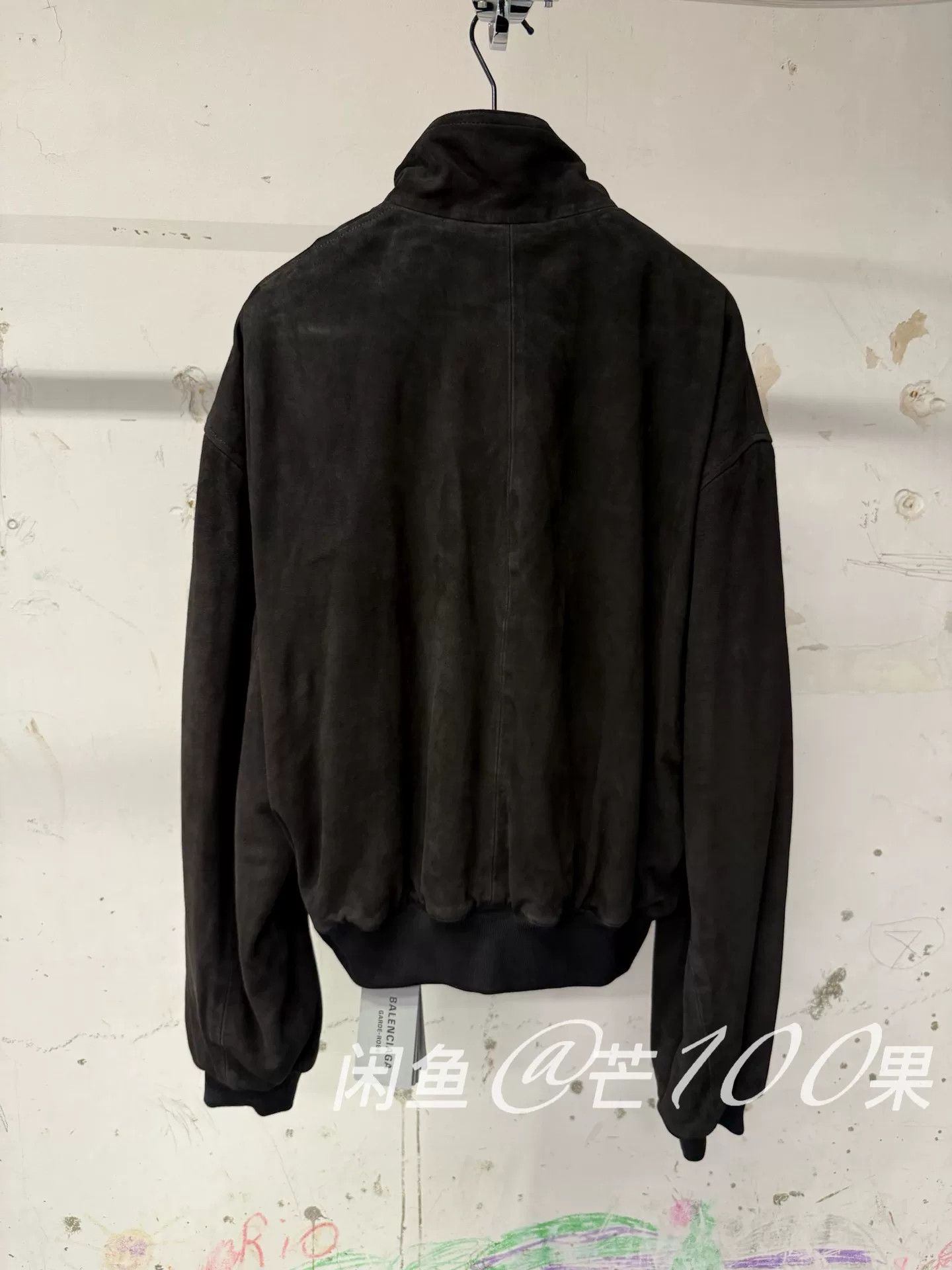 Balenciaga Balenciaga 25 Black Suede Stand Collar Jacket Size US M / EU 48-50 / 2 - 4 Thumbnail