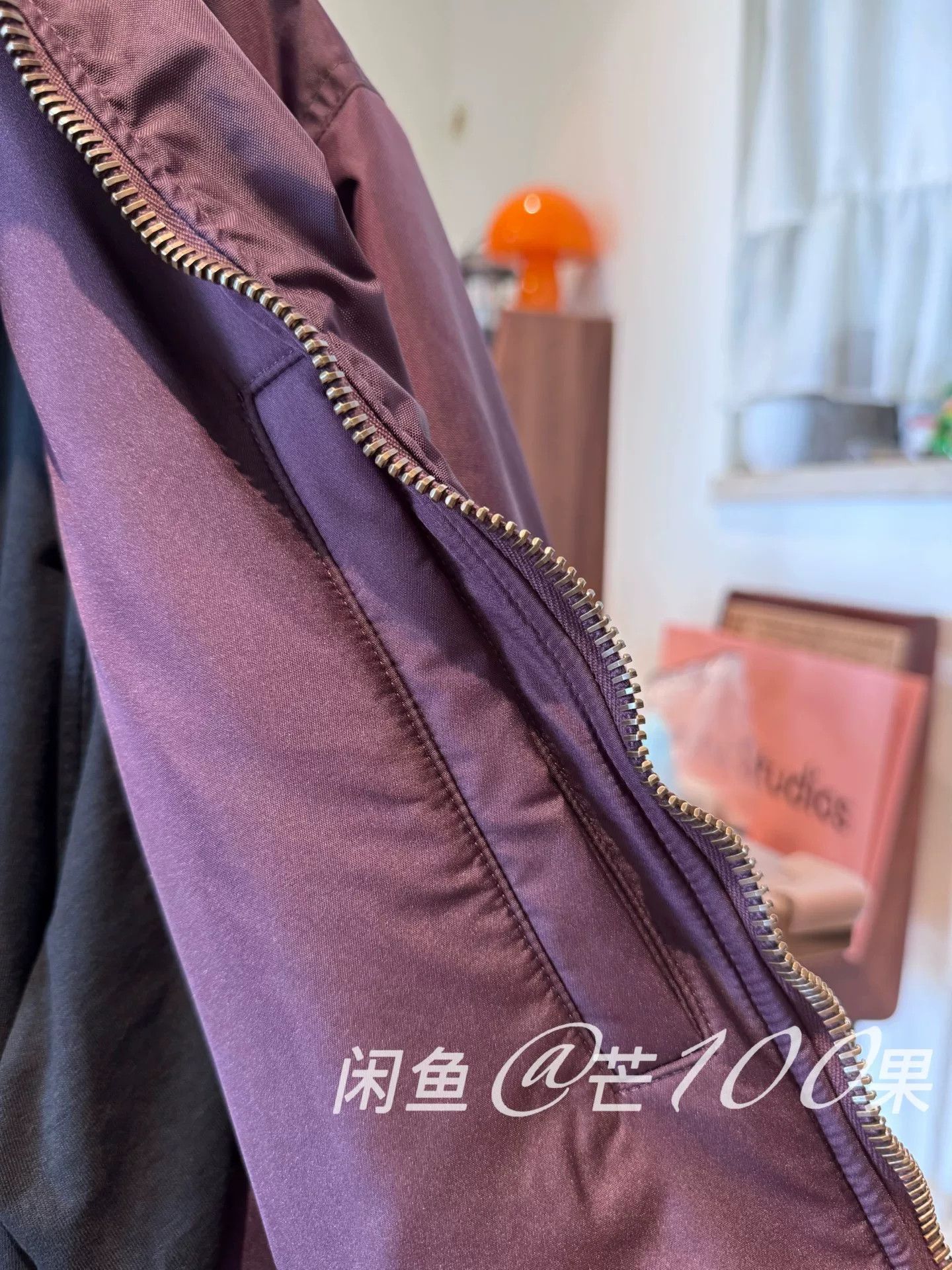 Balenciaga Balenciaga 25 Burgundy Badge Bomber Jacket Size S / US 4 / IT 40 - 5 Thumbnail