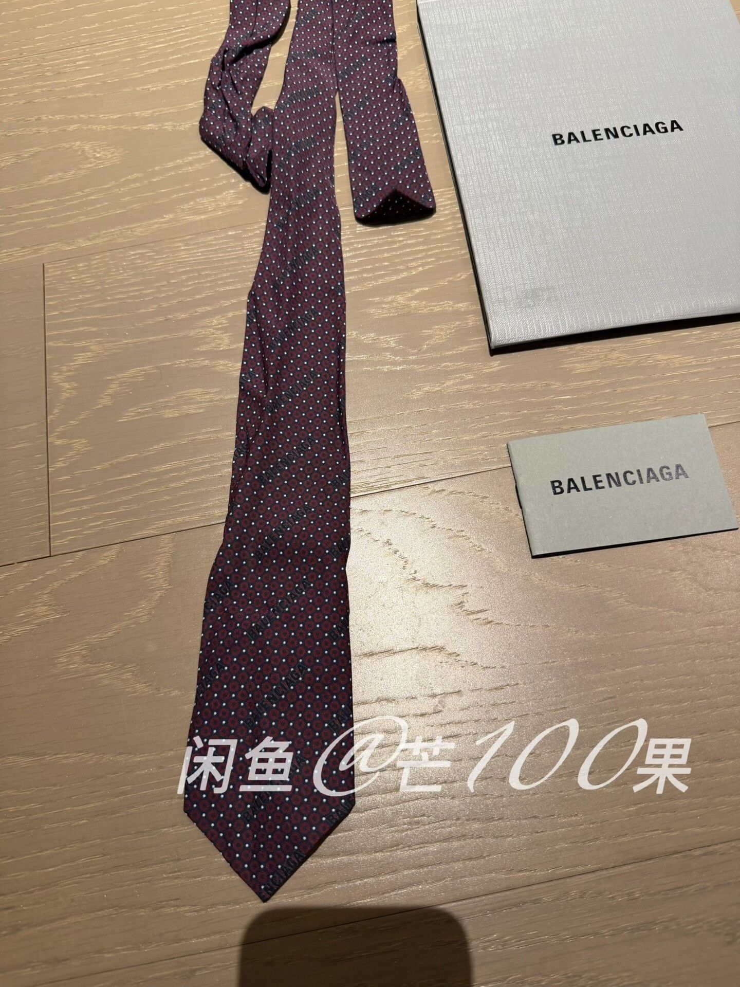 Balenciaga Balenciaga 2024 Show Dark Red Polka Dot Tie Size ONE SIZE - 2 Thumbnail