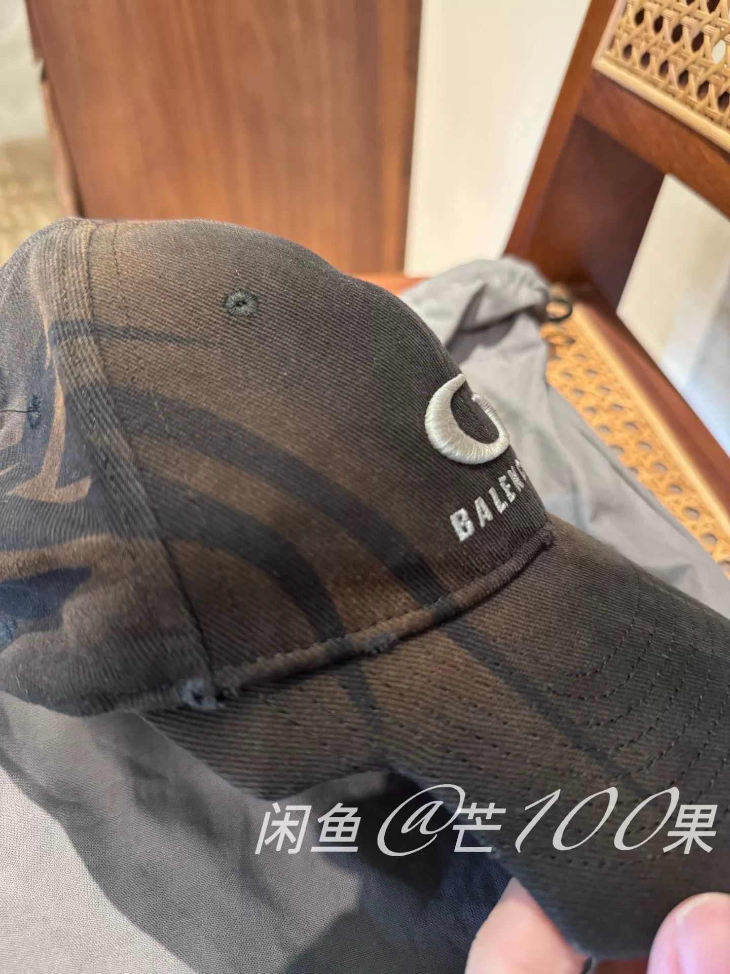 Balenciaga Balenciaga 24 Washed Vintage Tattoo Baseball Cap Size ONE SIZE - 4 Thumbnail