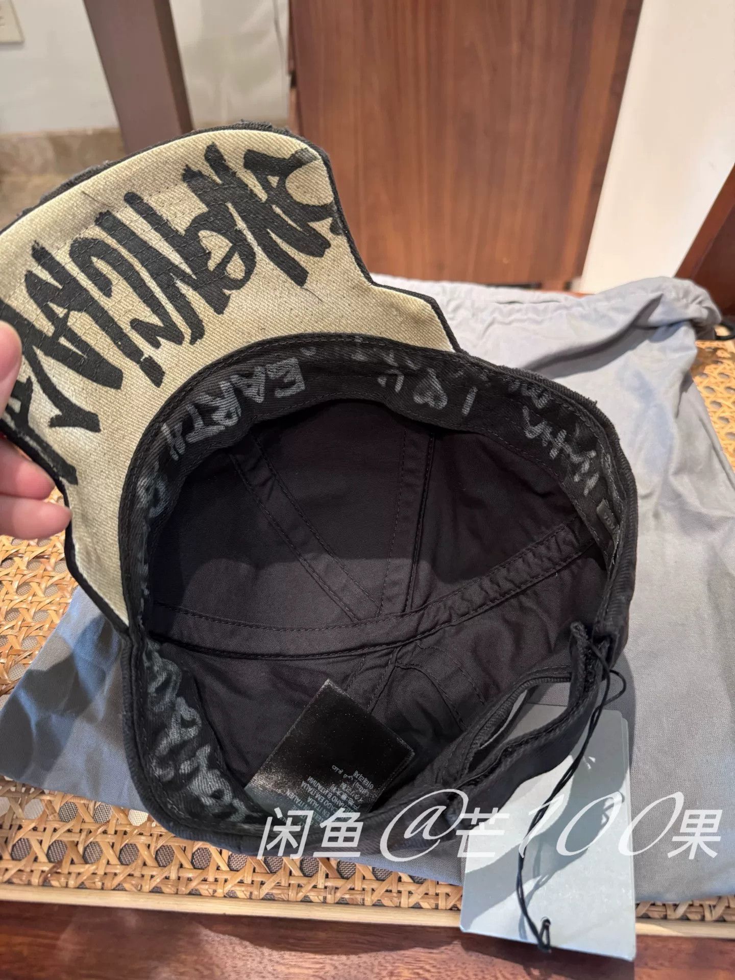 Balenciaga Balenciaga 24 Washed Vintage Tattoo Baseball Cap Size ONE SIZE - 5 Thumbnail
