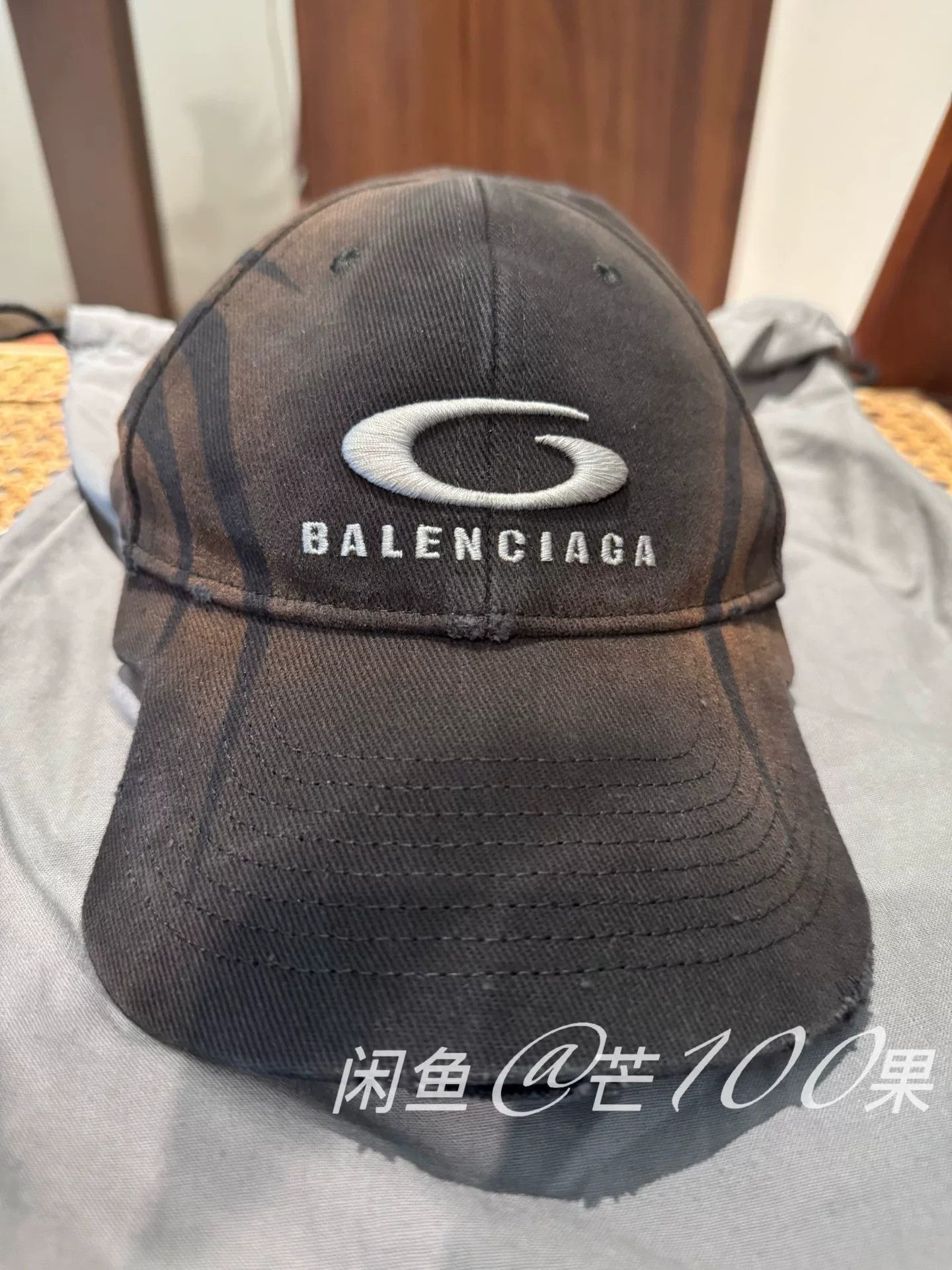 Balenciaga Balenciaga 24 Washed Vintage Tattoo Baseball Cap Size ONE SIZE - 8 Thumbnail