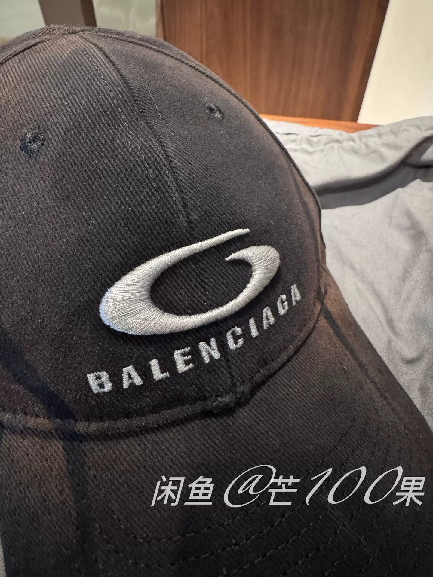 Balenciaga Balenciaga 24 Washed Vintage Tattoo Baseball Cap Size ONE SIZE - 2 Thumbnail