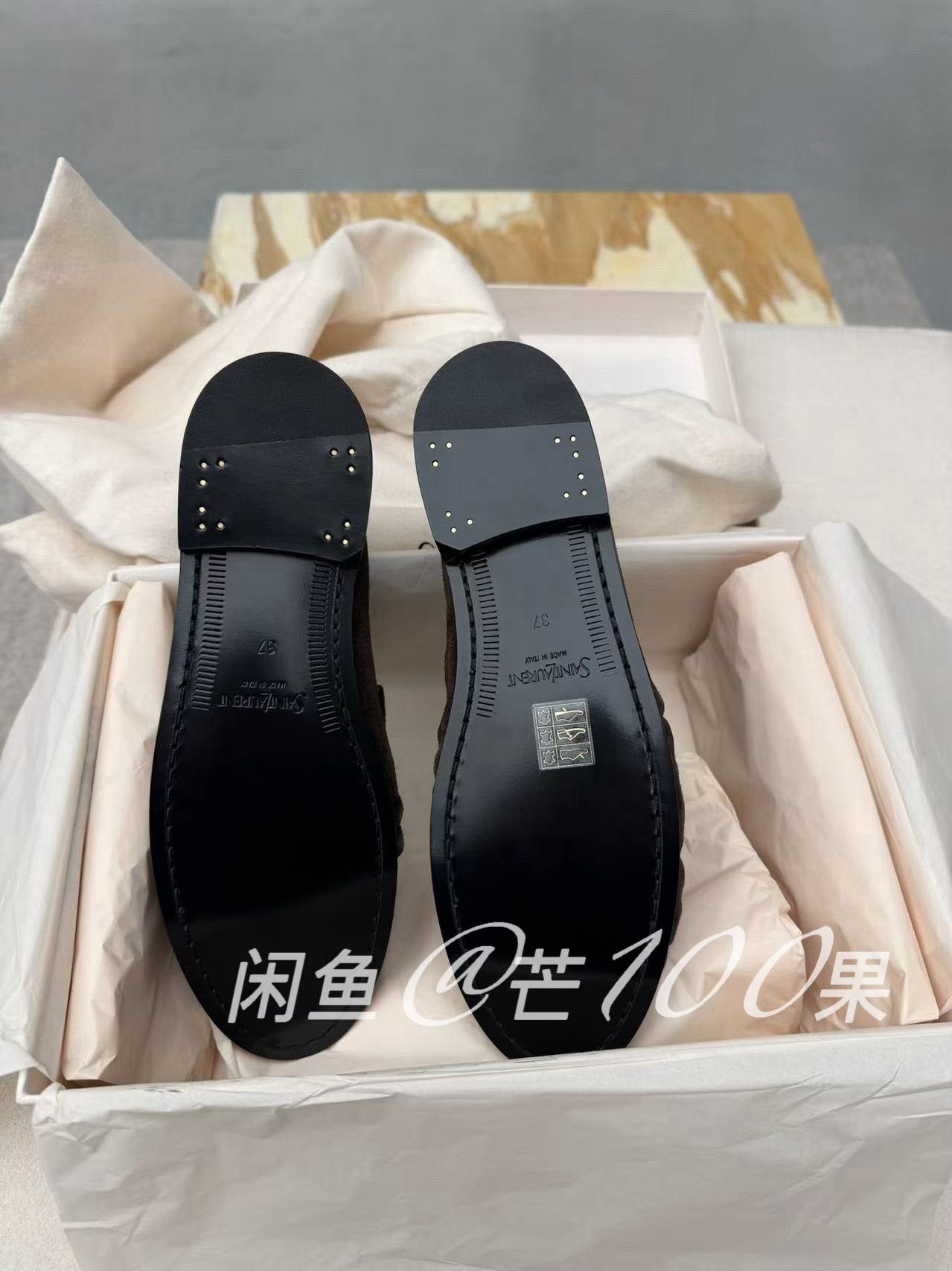 Saint Laurent Paris Saint Laurent LE LOAFER Suede Loafer Size US 10 / EU 43 - 4 Thumbnail