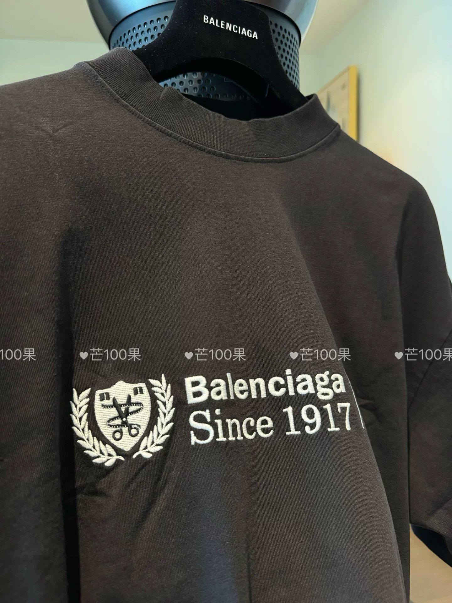 Balenciaga Balenciaga 24 Since 1917 Embroidered Tee Size US M / EU 48-50 / 2 - 2 Thumbnail