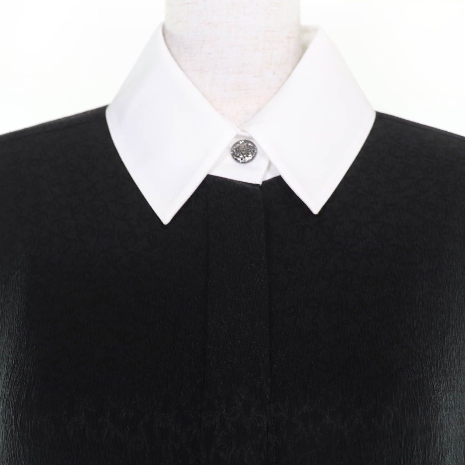 Chanel Chanel CHANEL COCO Mark Silk Blouse Textile Tops P71652V63138 DUTY FREE for USA Size ONE SIZE - 4 Thumbnail