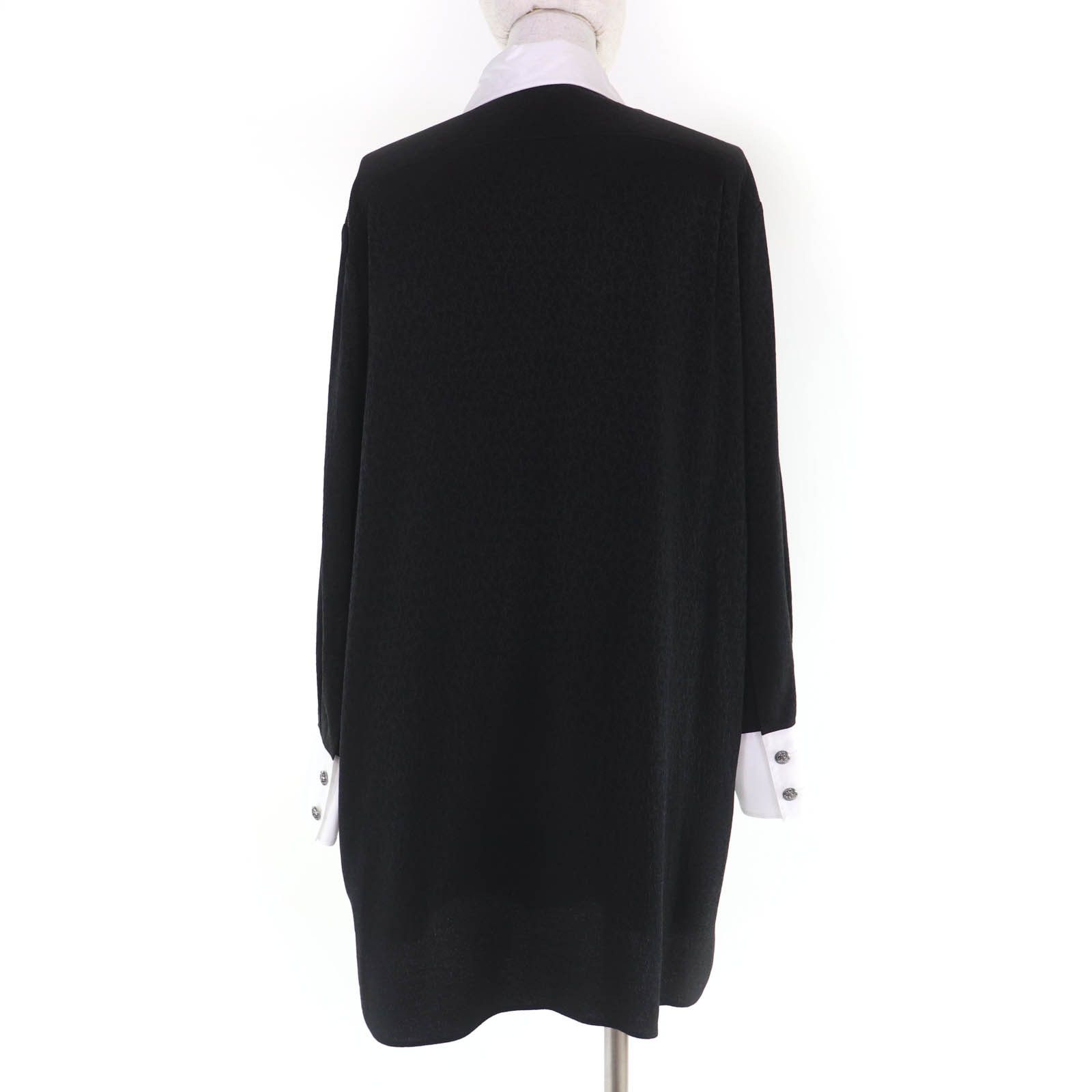 Chanel Chanel CHANEL COCO Mark Silk Blouse Textile Tops P71652V63138 DUTY FREE for USA Size ONE SIZE - 3 Thumbnail