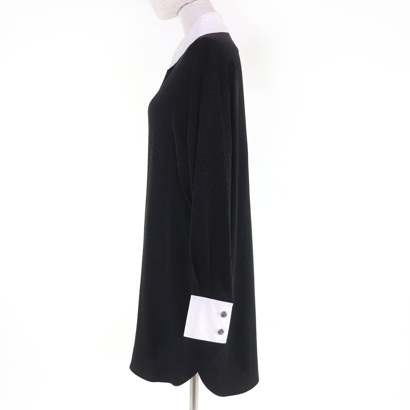 Chanel Chanel CHANEL COCO Mark Silk Blouse Textile Tops P71652V63138 DUTY FREE for USA Size ONE SIZE - 2 Thumbnail