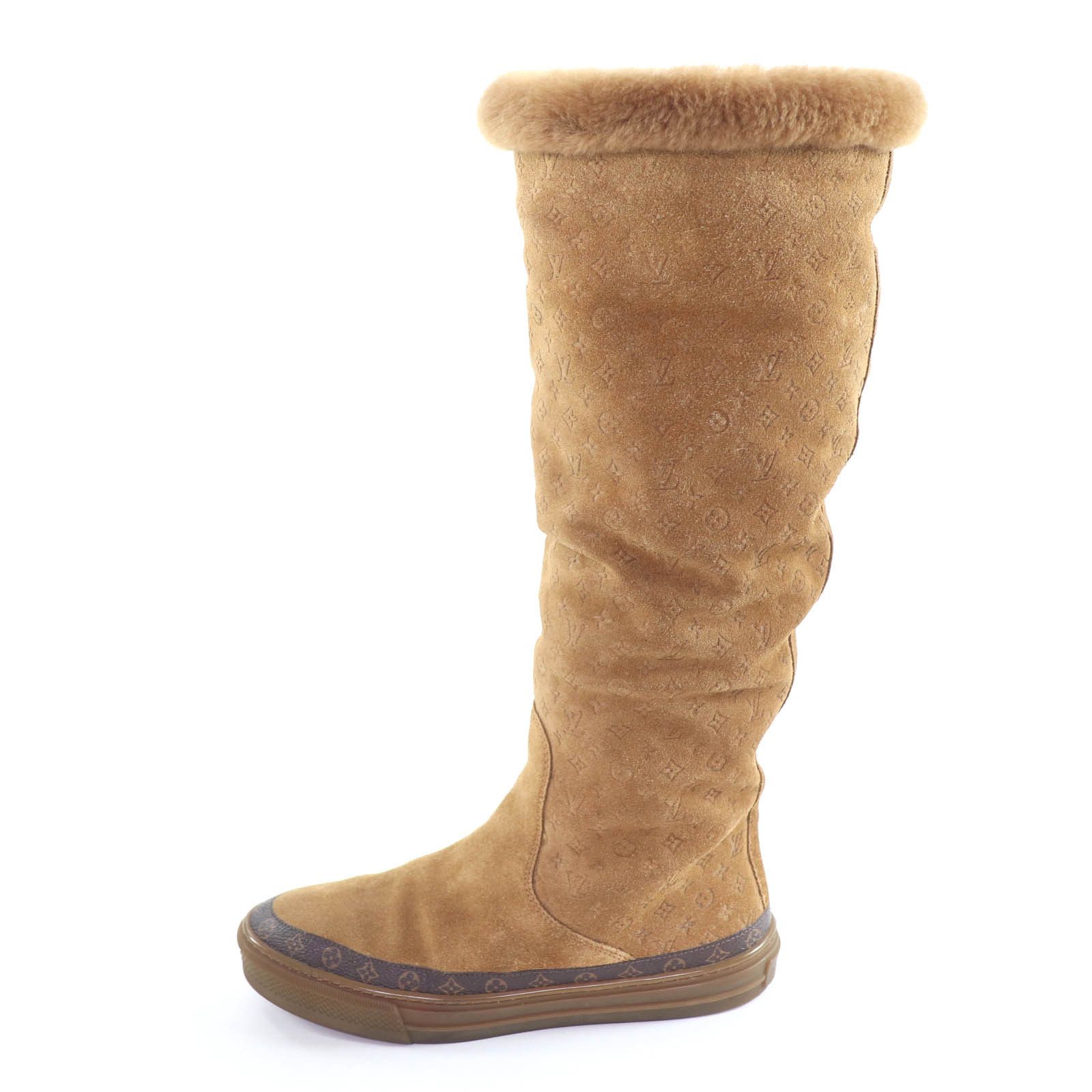 Louis Vuitton Louis Vuitton Louis Vuitton Snowball Mouton Knee-high Boots Fur Shoes DUTY FREE for USA Size ONE SIZE - 4 Thumbnail