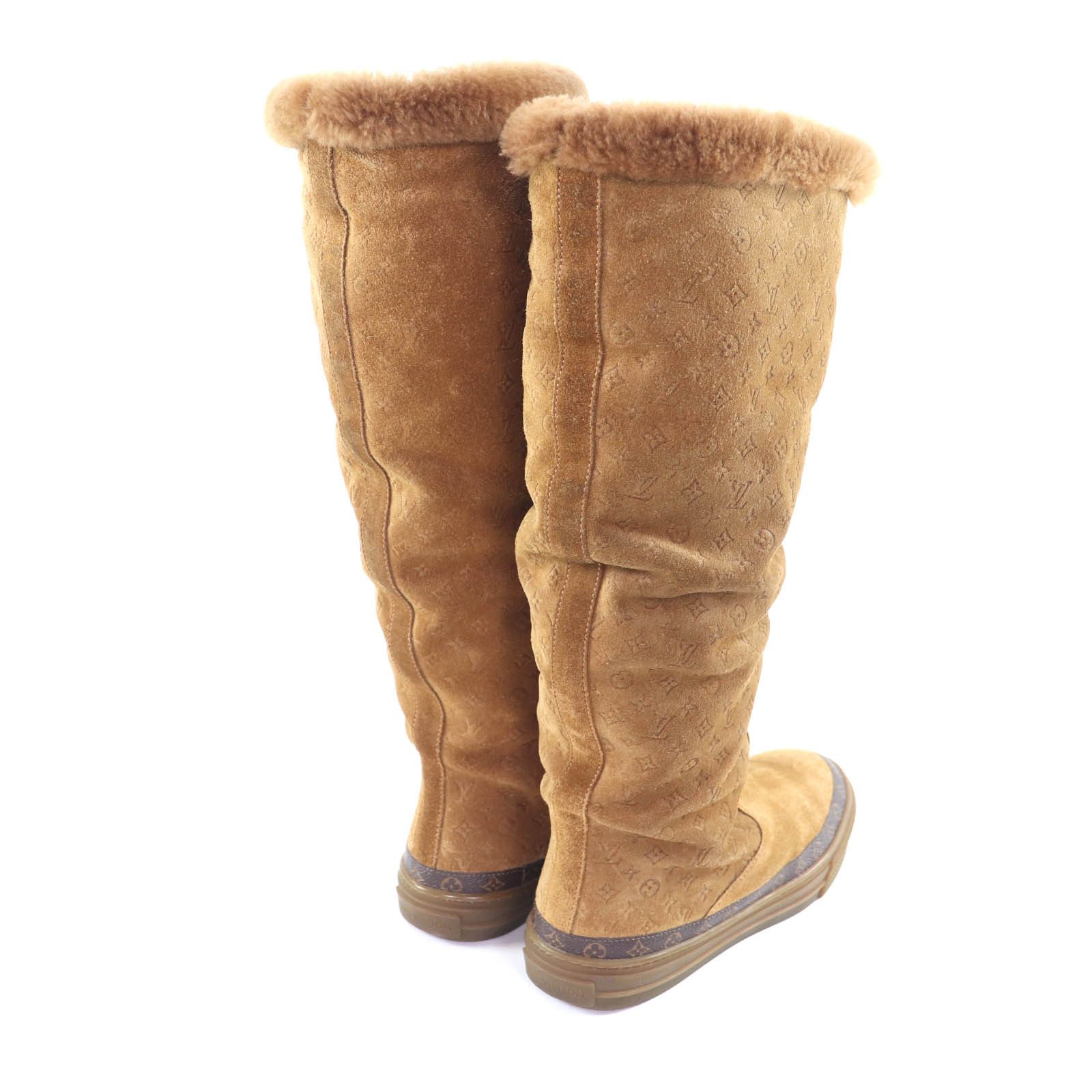 Louis Vuitton Louis Vuitton Louis Vuitton Snowball Mouton Knee-high Boots Fur Shoes DUTY FREE for USA Size ONE SIZE - 2 Thumbnail