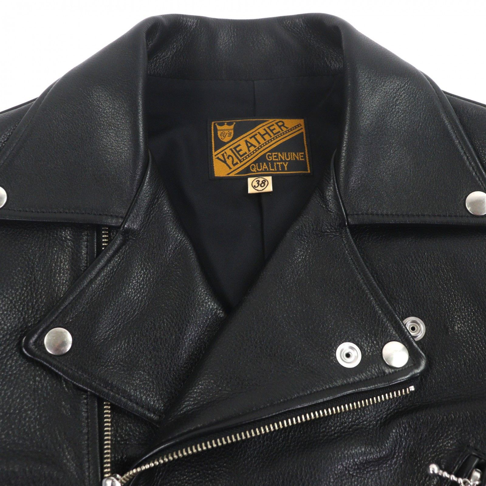 Other Other Y'2 LEATHER Double Steer Oil Cowhide Jacket Leather Outerwear SR-39 DUTY FREE for USA Size ONE SIZE - 2 Thumbnail