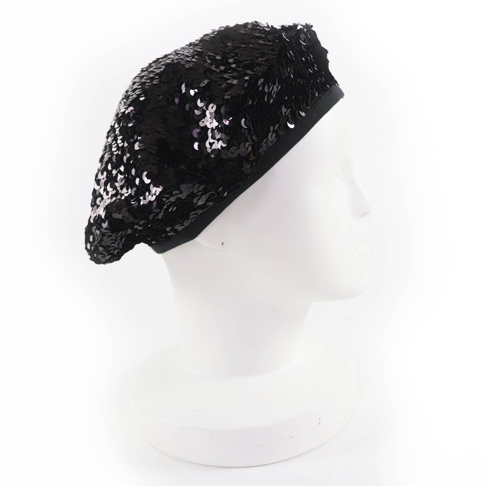 Chanel Chanel CHANEL COCO Mark Silk Lining Beret Textile Hats DUTY FREE for USA Size ONE SIZE - 5 Thumbnail