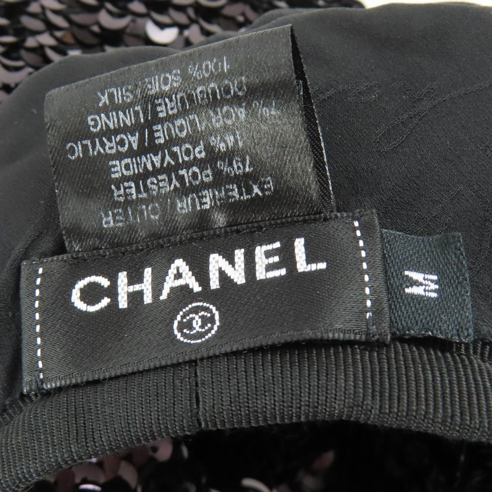 Chanel Chanel CHANEL COCO Mark Silk Lining Beret Textile Hats DUTY FREE for USA Size ONE SIZE - 8 Thumbnail