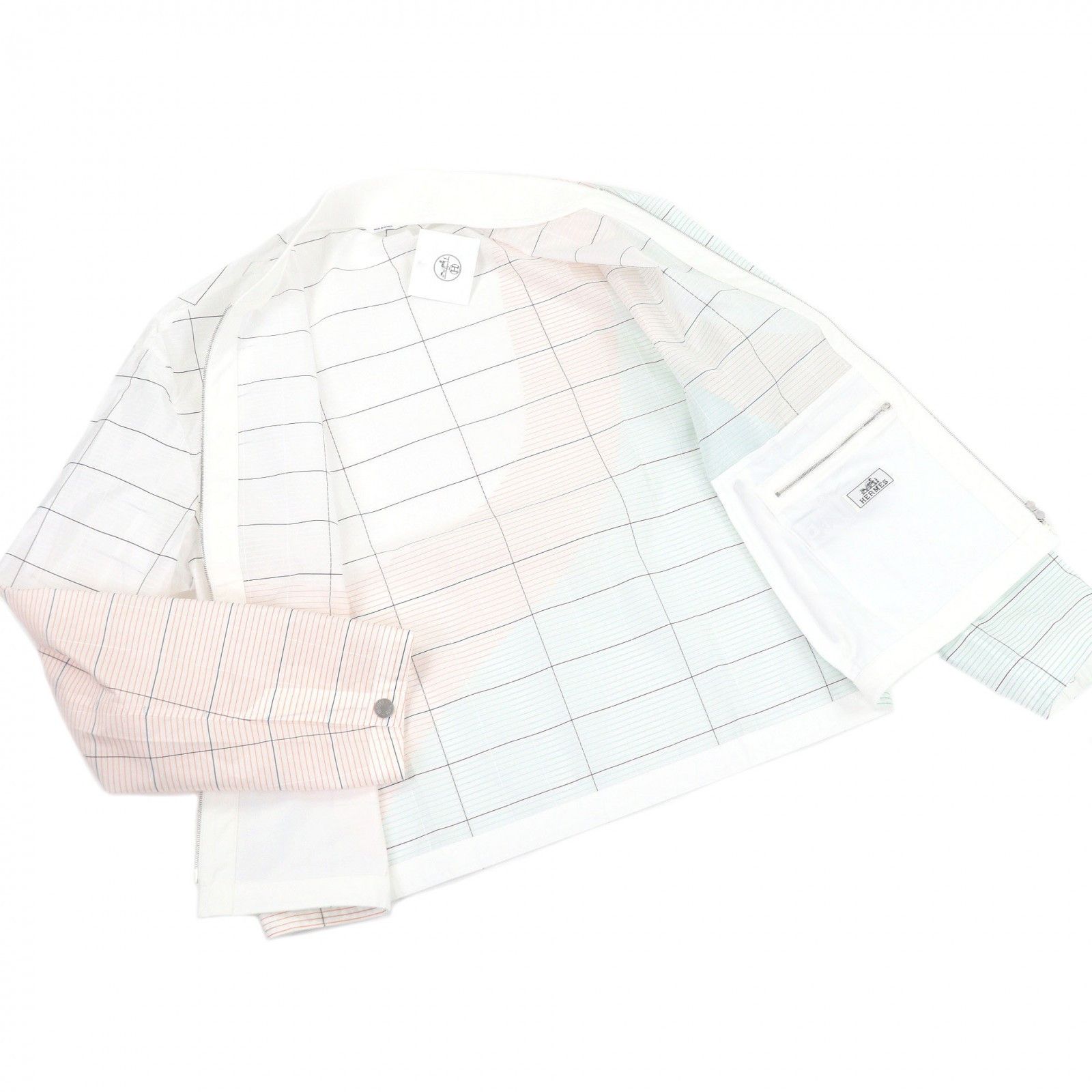 Hermes Hermes Hermès50 Polyester Cotton Nylon Elastane Jacket Textile Outerwear DUTY FREE for USA Size ONE SIZE - 3 Thumbnail