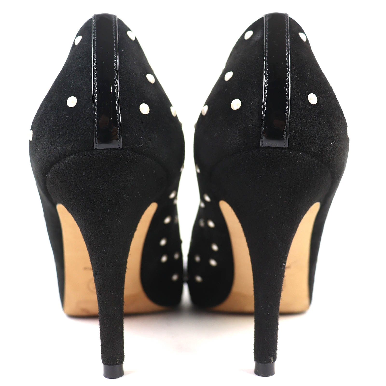 Chanel Chanel CHANEL COCO Mark Patent Leather Suede Pumps Leather Shoes G33423 DUTY FREE for USA Size ONE SIZE - 4 Thumbnail