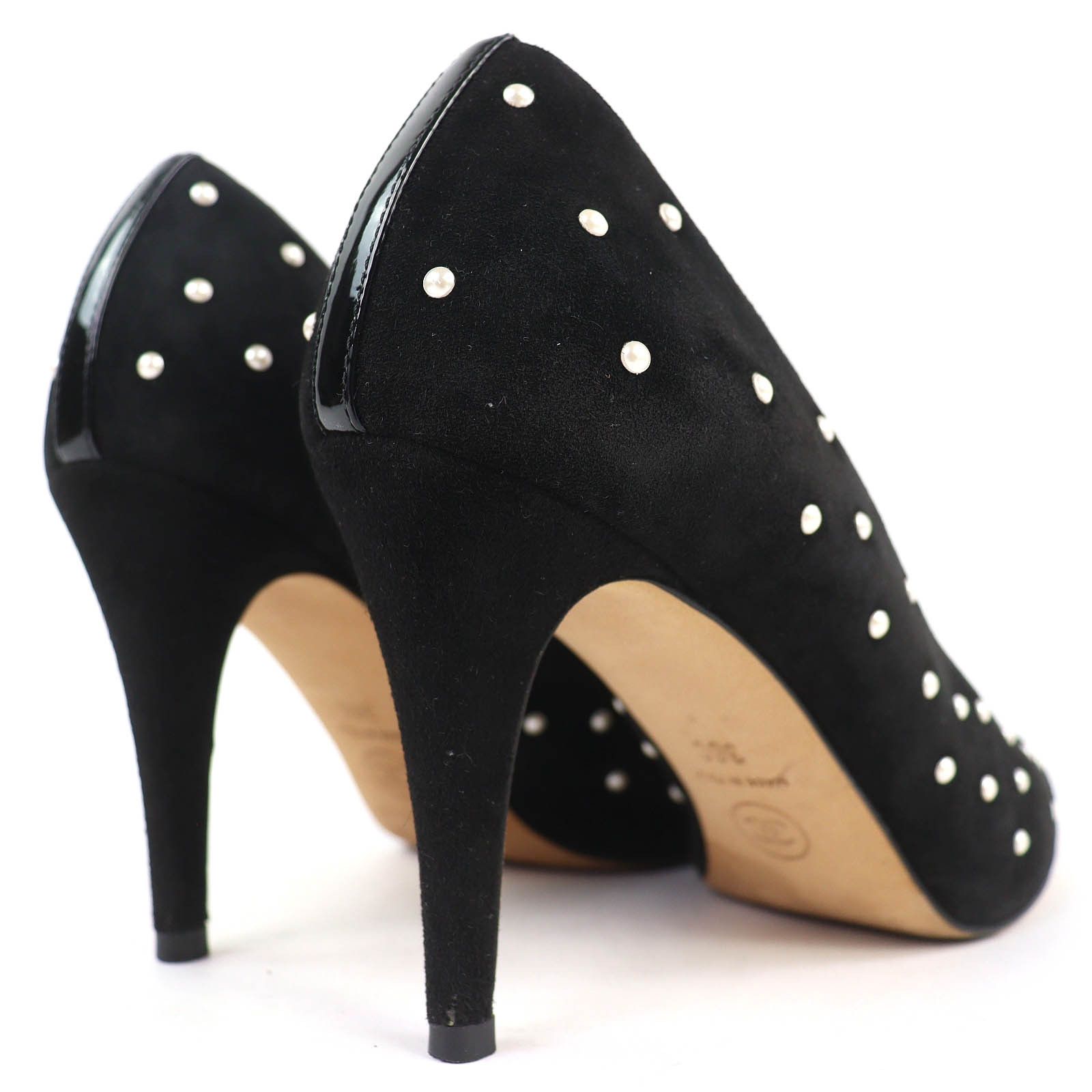 Chanel Chanel CHANEL COCO Mark Patent Leather Suede Pumps Leather Shoes G33423 DUTY FREE for USA Size ONE SIZE - 5 Thumbnail