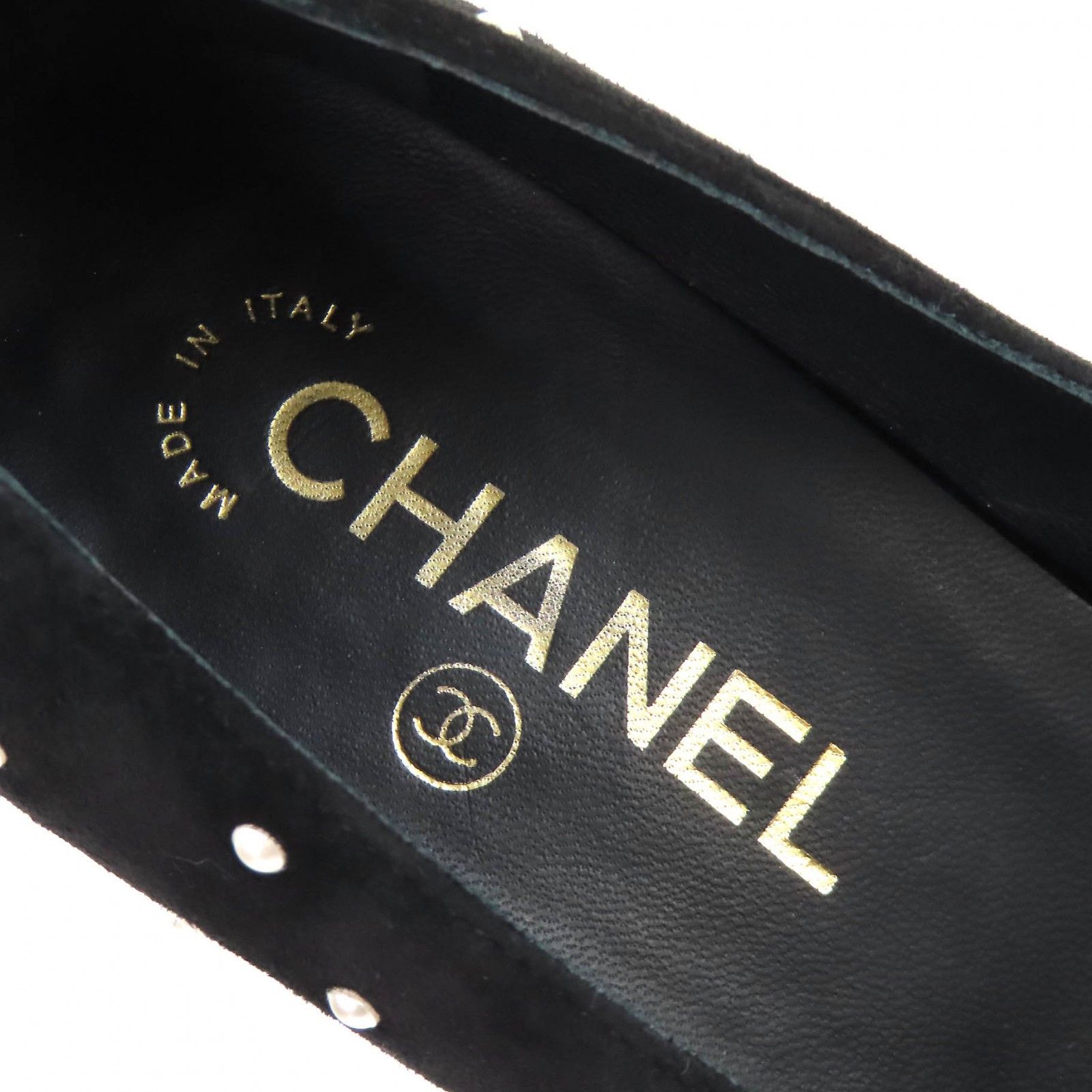 Chanel Chanel CHANEL COCO Mark Patent Leather Suede Pumps Leather Shoes G33423 DUTY FREE for USA Size ONE SIZE - 9 Thumbnail