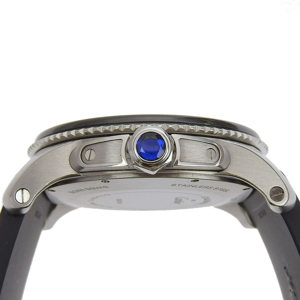 Cartier Cartier Cartier Calibre de Cartier Diver Stainless Steel Watch Metal Automatic W7100056 DUTY FREE for USA Size ONE SIZE - 6 Thumbnail
