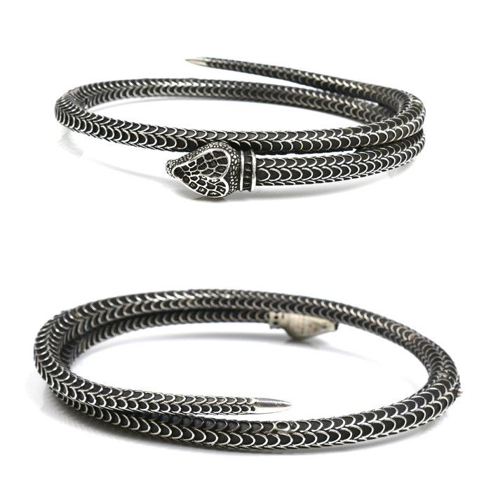 Gucci Gucci Gucci Snake Ag925 Bangle Precious Metal Bangle DUTY FREE for USA Size ONE SIZE - 2 Thumbnail
