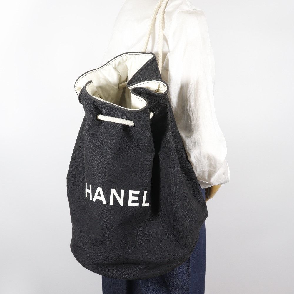 Chanel Chanel Chanel Pool Bag Cotton Shoulder Bag Textile Shoulder Bag DUTY FREE for USA Size ONE SIZE - 18 Thumbnail