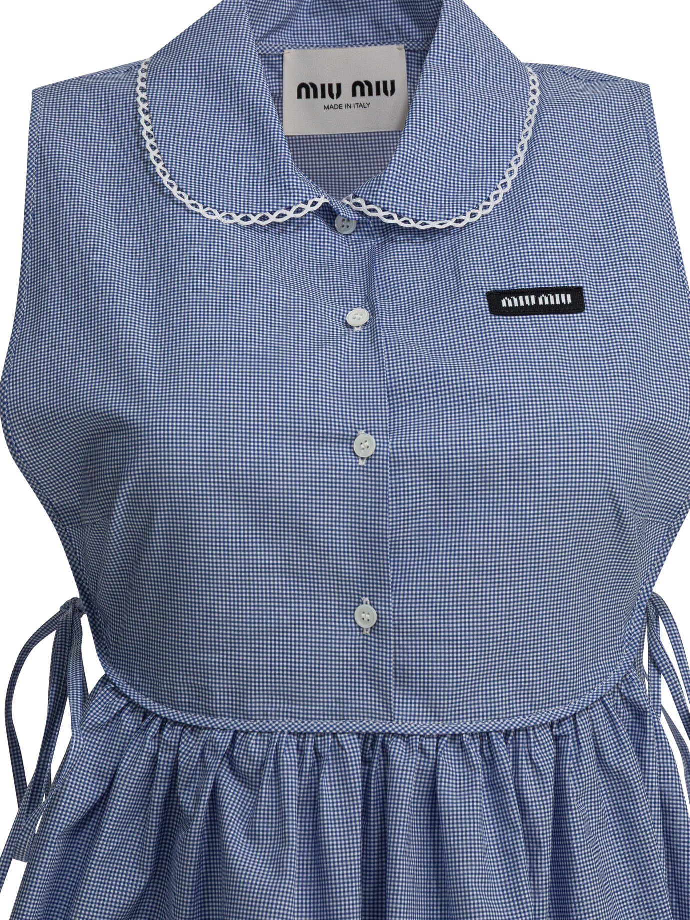 Miu Miu Miu Miu Short Dress With Logo tag size 40 Women - USA Duties Paid Size S / US 4 / IT 40 - 3 Thumbnail