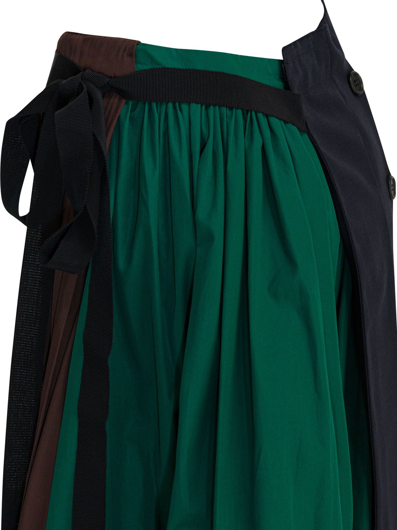 Prada Prada Patchwork Midi Skirt tag size 38 Women - USA Duties Paid Size 26" / US 2 / IT 38 - 4 Thumbnail