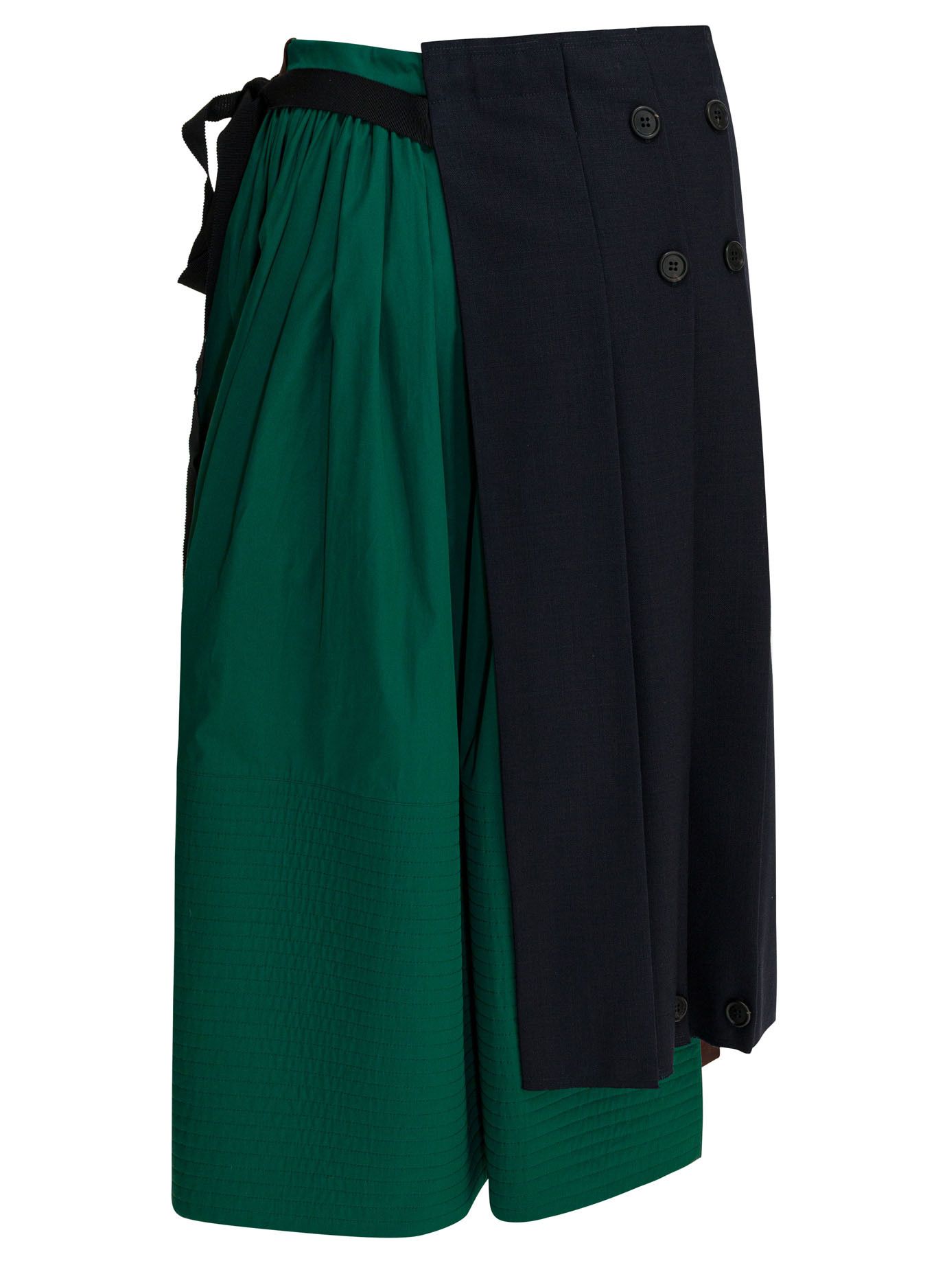 Prada Prada Patchwork Midi Skirt tag size 38 Women - USA Duties Paid Size 26" / US 2 / IT 38 - 2 Thumbnail